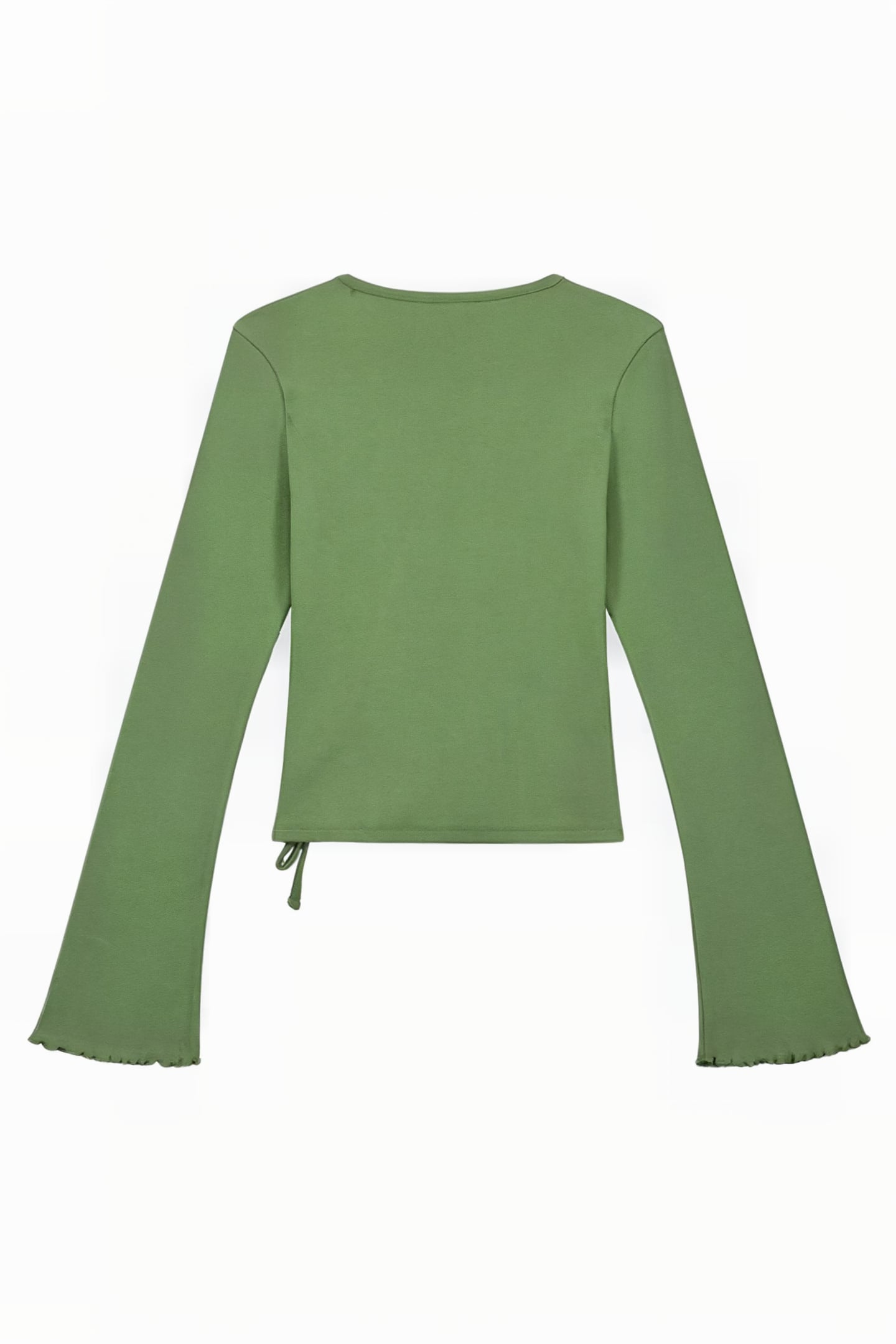 LETTUCE V-NECK FERN GREEN 2