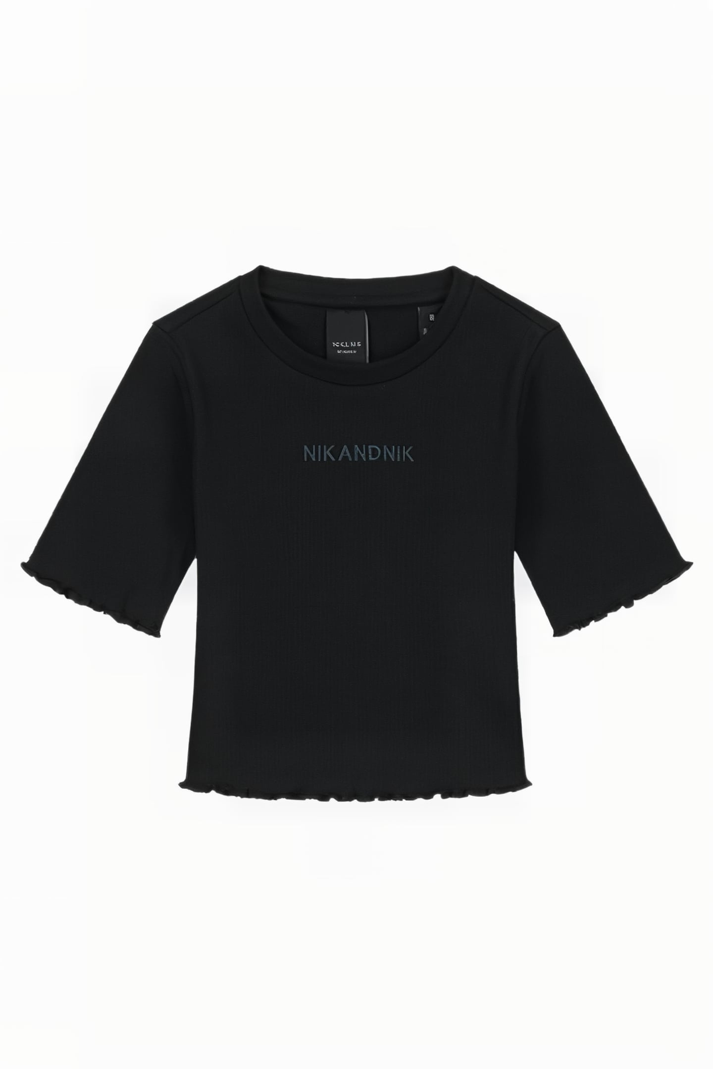 LETTUCE RIB SHIRT BLACK 1