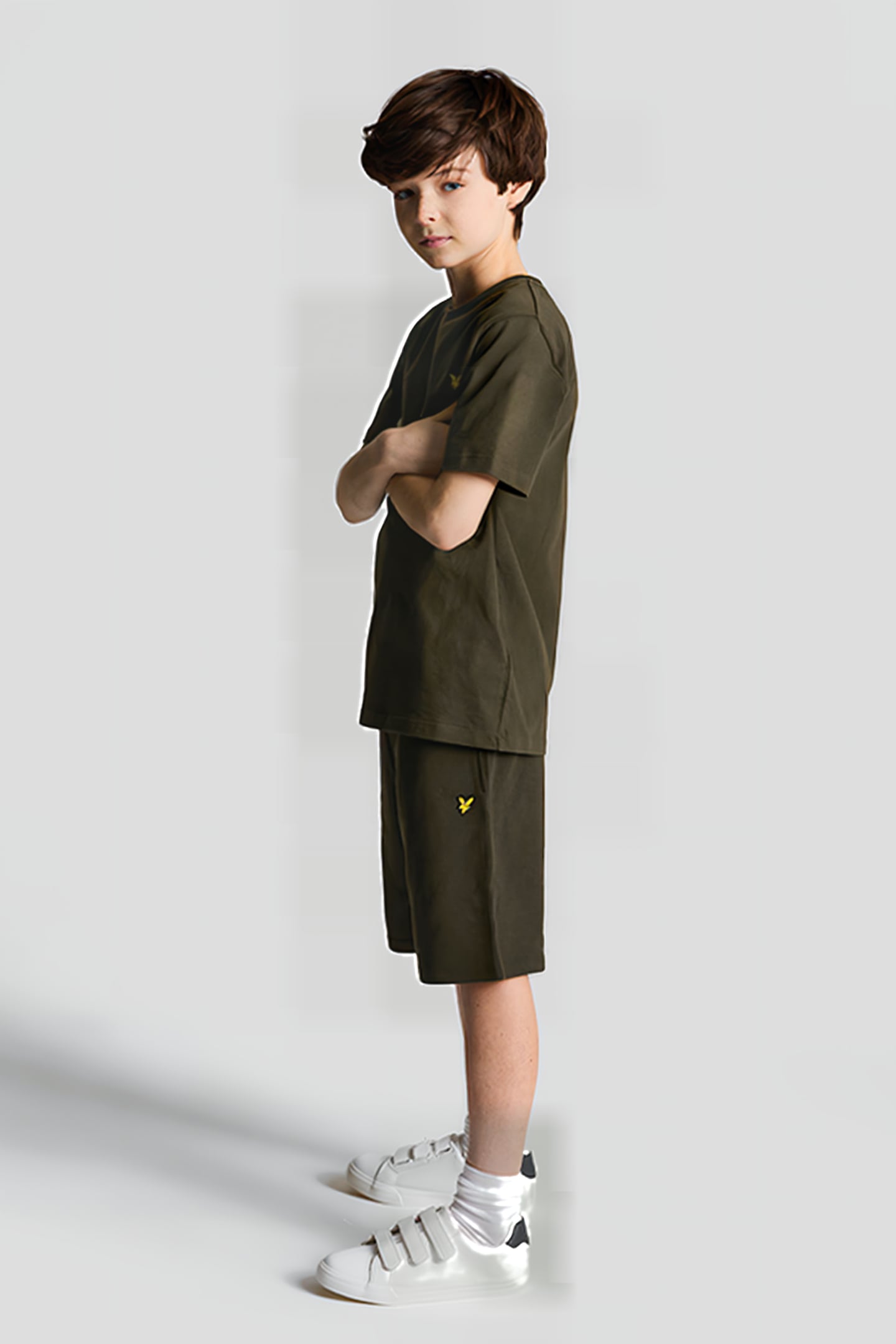 SWEAT SHORT OLIVE 3