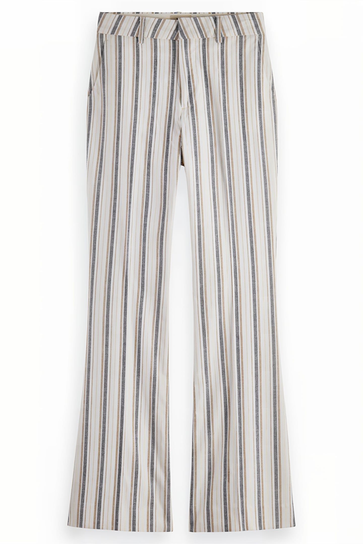 VIOLET LUREX LINEN BLEND PANT LUREX LINEN STRIPE 3