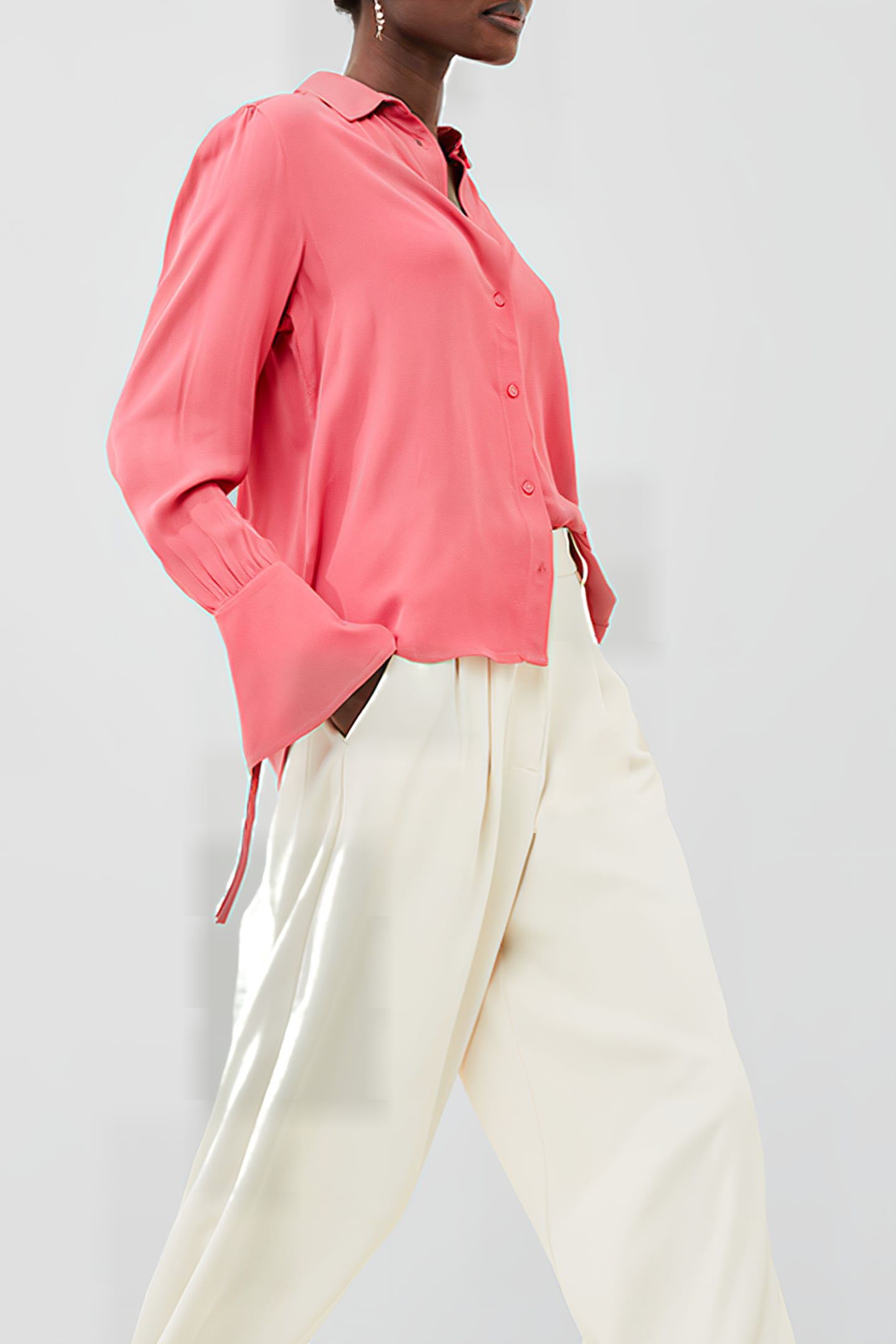 CECILE CREPE SHIRT ROSE KISS 3