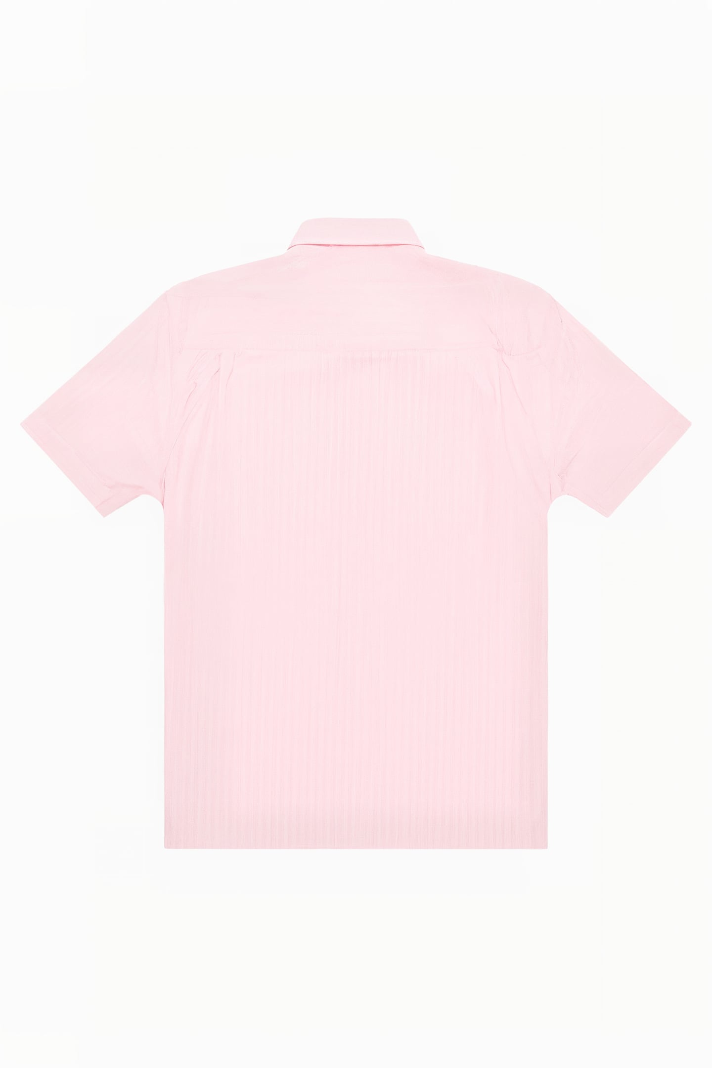 SS SEERSUCKER CHECK SHIRT SILVER PINK 2