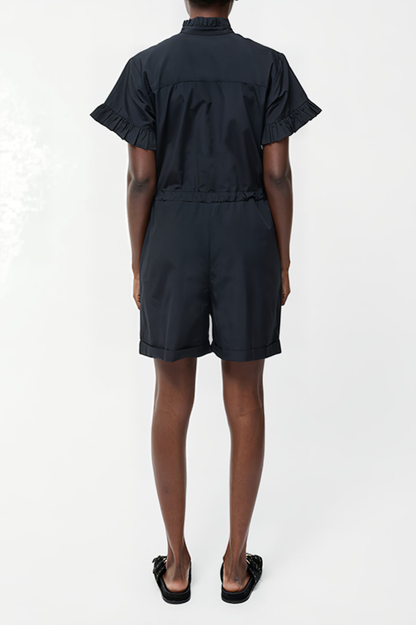 FRILL PLAYSUIT SZ18 BLACK 3