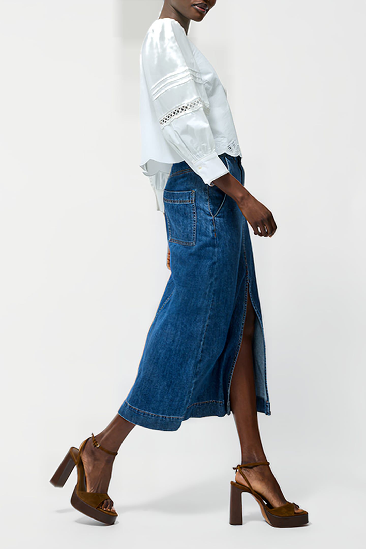 BRODERIE BORDER TOP LINEN WHITE 4