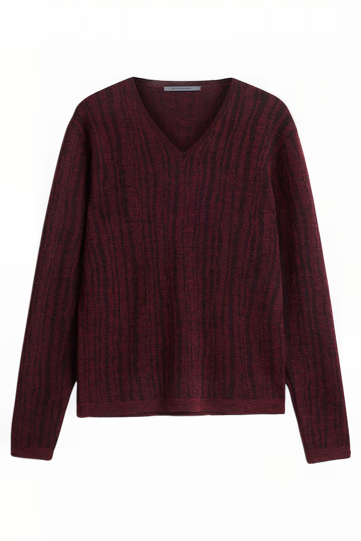 BANDERA REGULAR FIT V NECK MERLOT 2