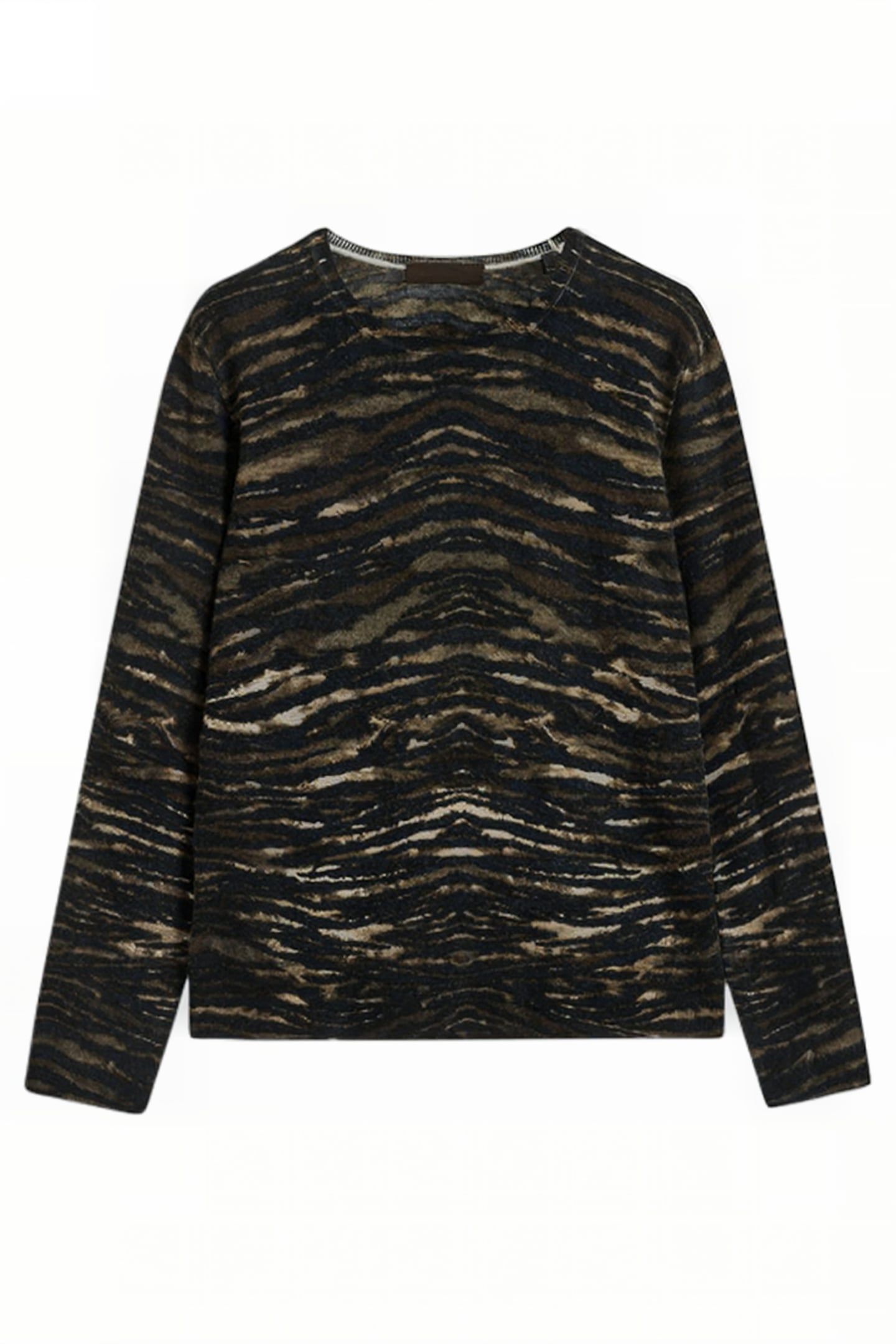 SOBRADO REGULAR FIT LS SWEATER DARK BROWN 2