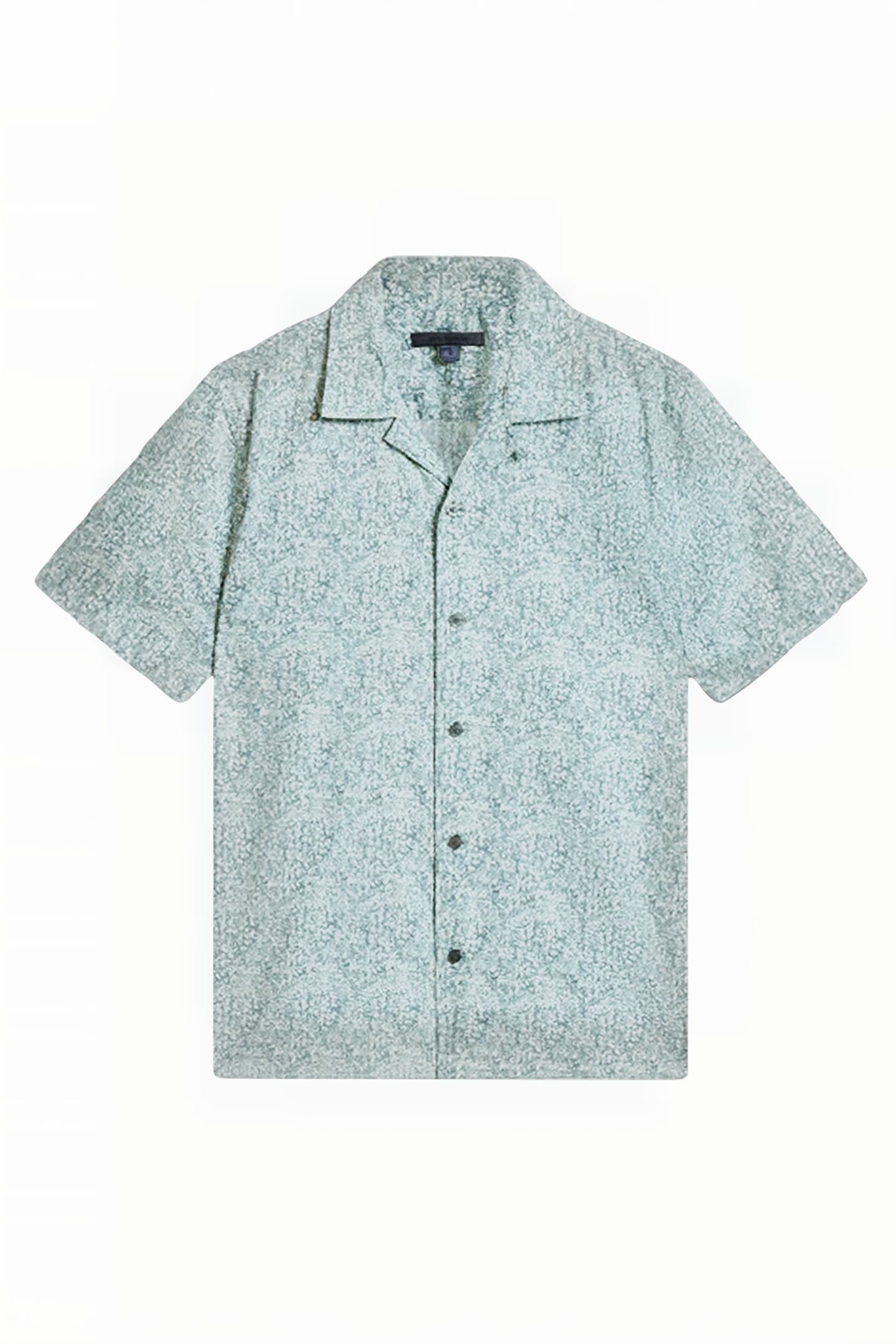 DANNY JUNGLE PRINT SHIRT STEEL BLUE 2