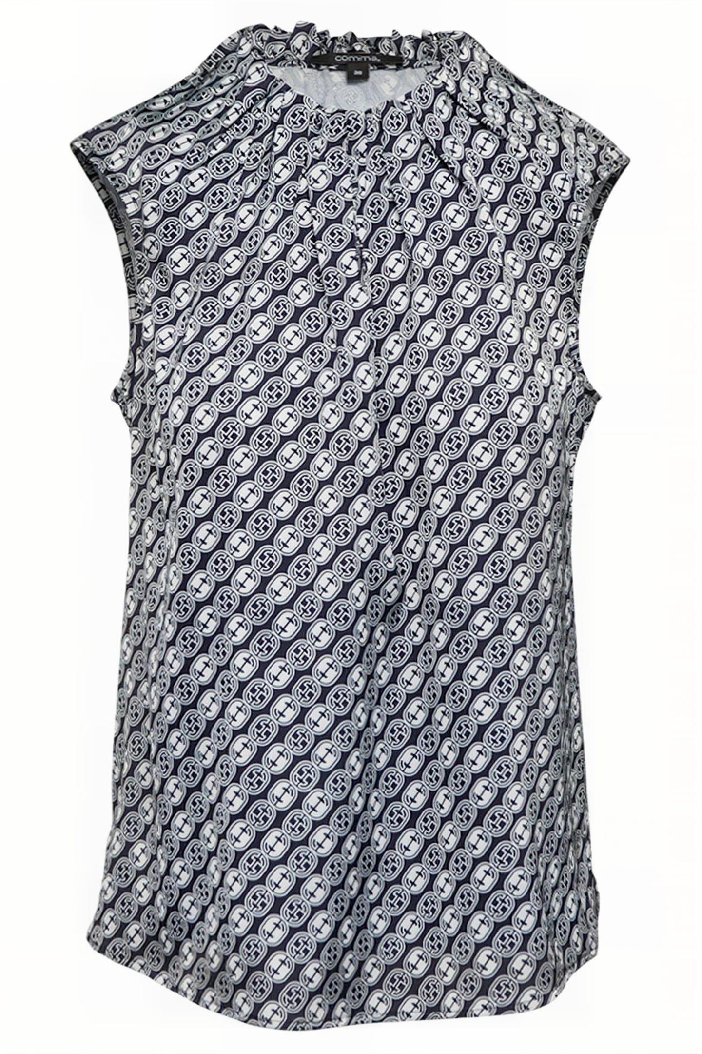 COMMA BLOUSES BLUE-MARINE 4