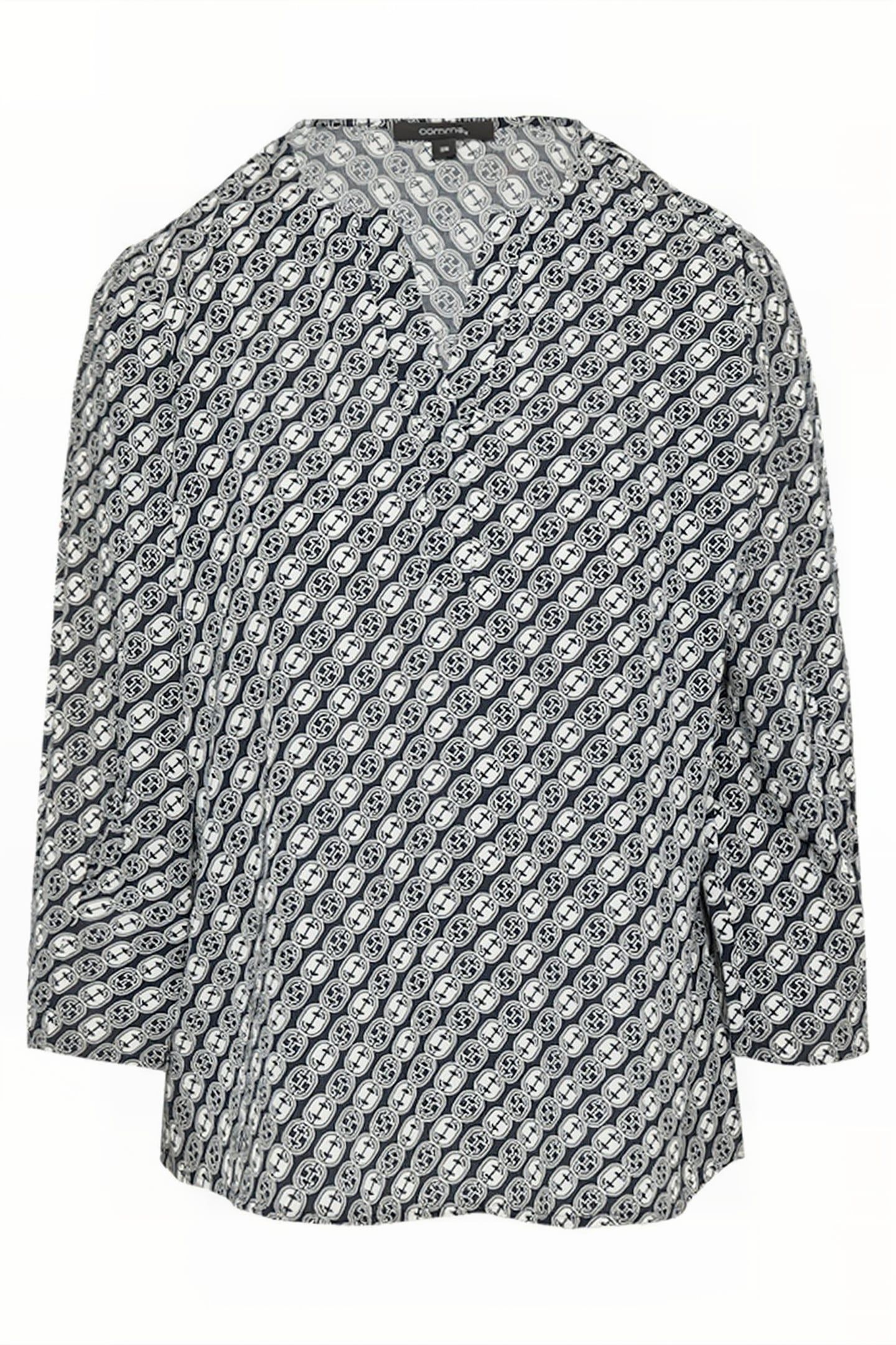 COMMA BLOUSES BLUE-MARINE 3