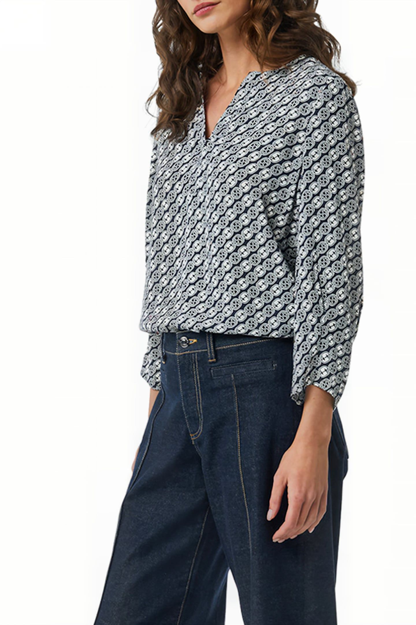 COMMA BLOUSES BLUE-MARINE 4
