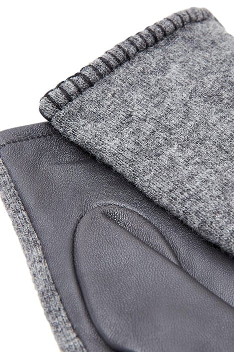 LUCIE LEATHER GLOVE MID GREY 3