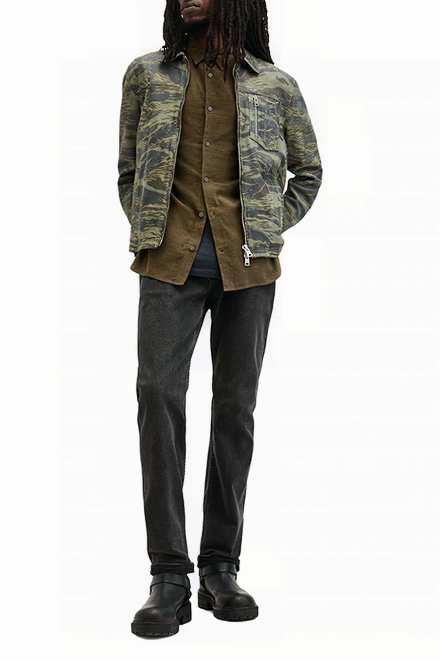 BIRCHWOOD LS SHIRT CAGE BROWN 5