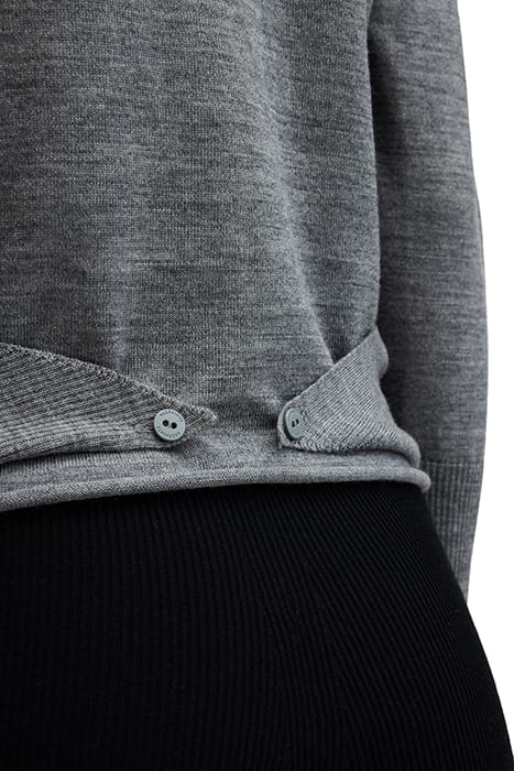 WASSON PIRATE CARDI GREY MARL 8
