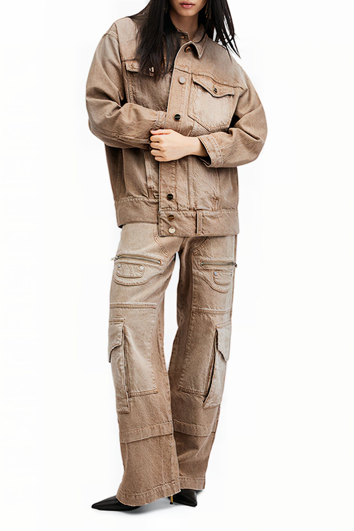 WILLOW DENIM JACKET LIGHT BROWN 3