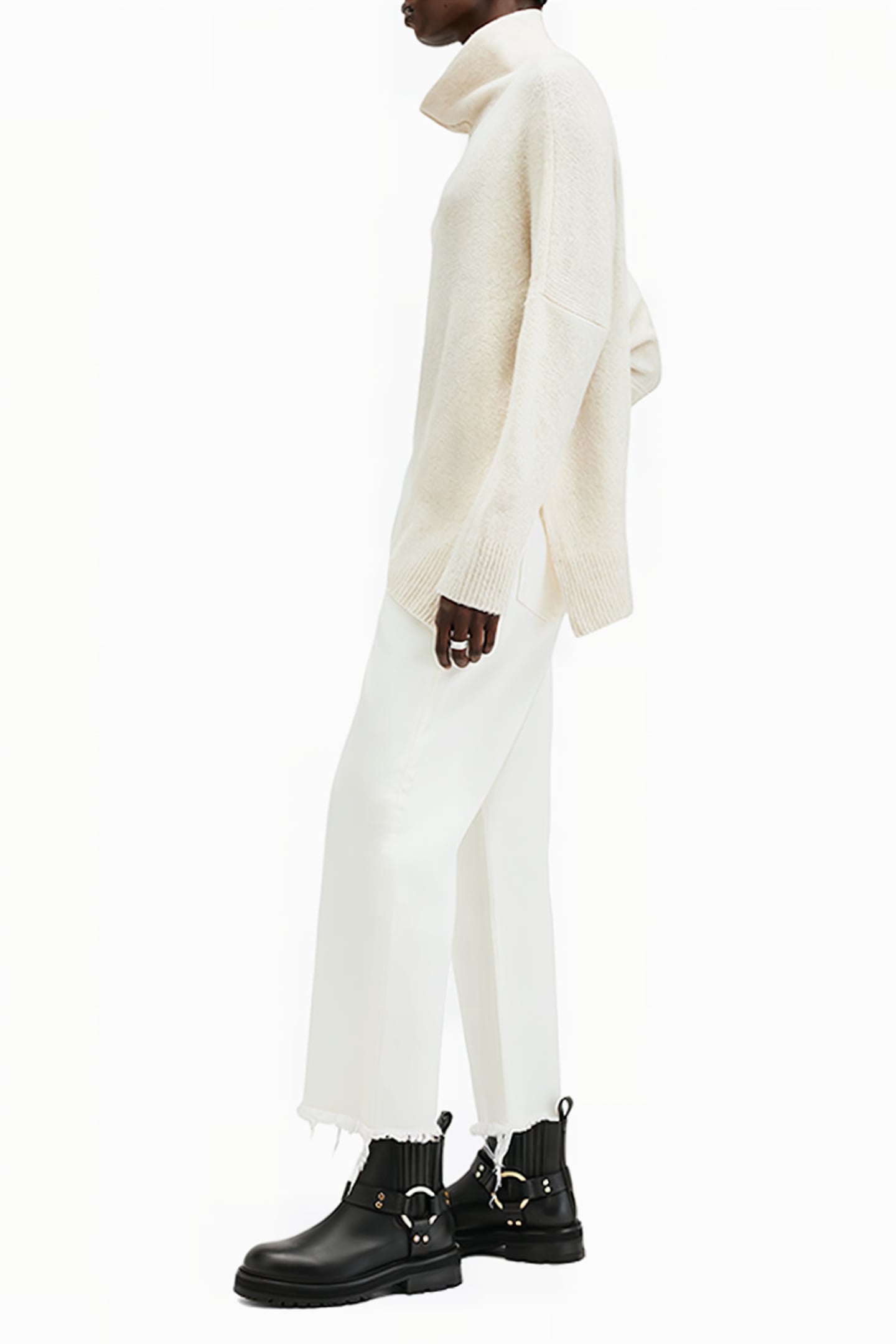 LOCK ROLL NECK CHALK WHITE 5