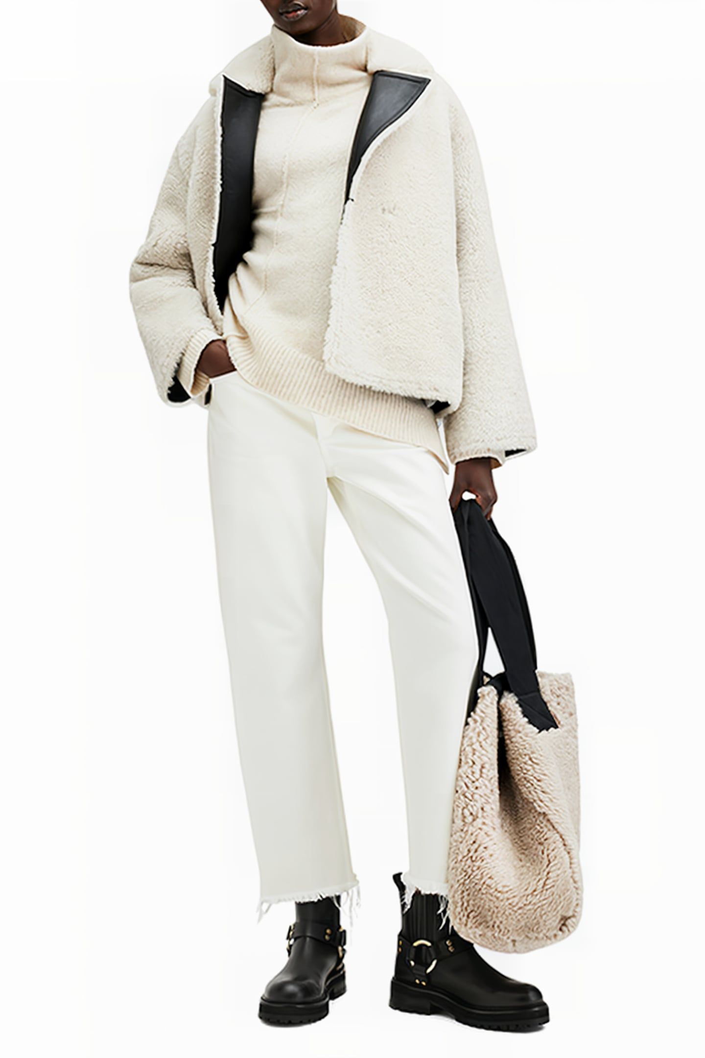 LOCK ROLL NECK CHALK WHITE 6