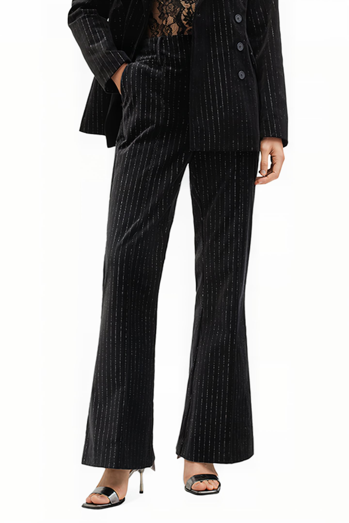 SEVENH VEL TROUSER BLACK 1