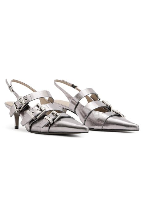 GRACE BUCKLE HEEL GUNMETAL GREY 2