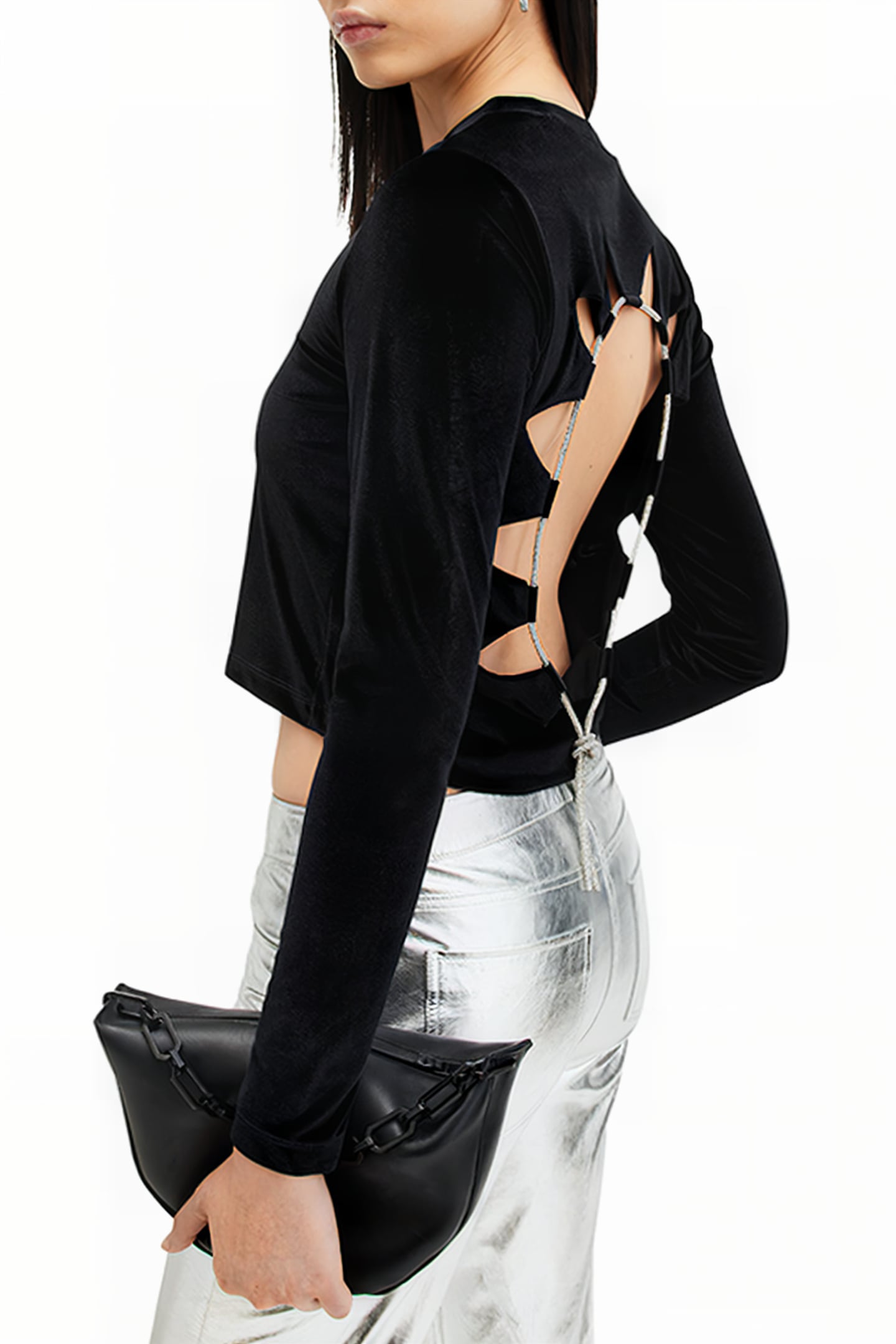 REGINA VELVET TOP BLACK 6