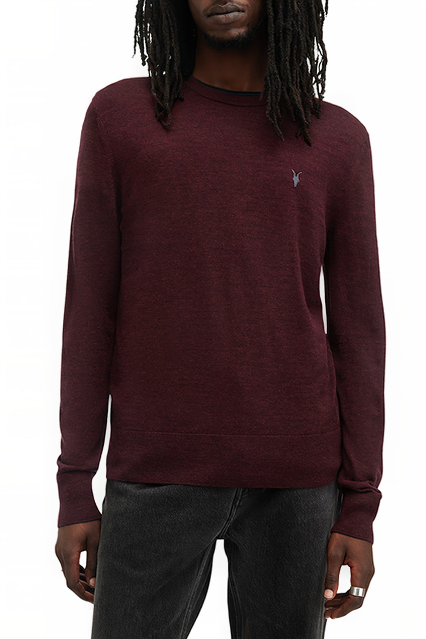 MODE MERINO CREW MARS RED 1