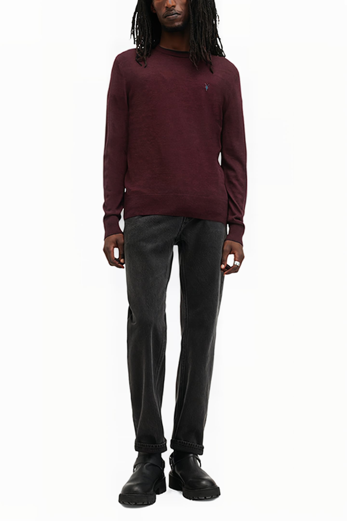 MODE MERINO CREW MARS RED 3