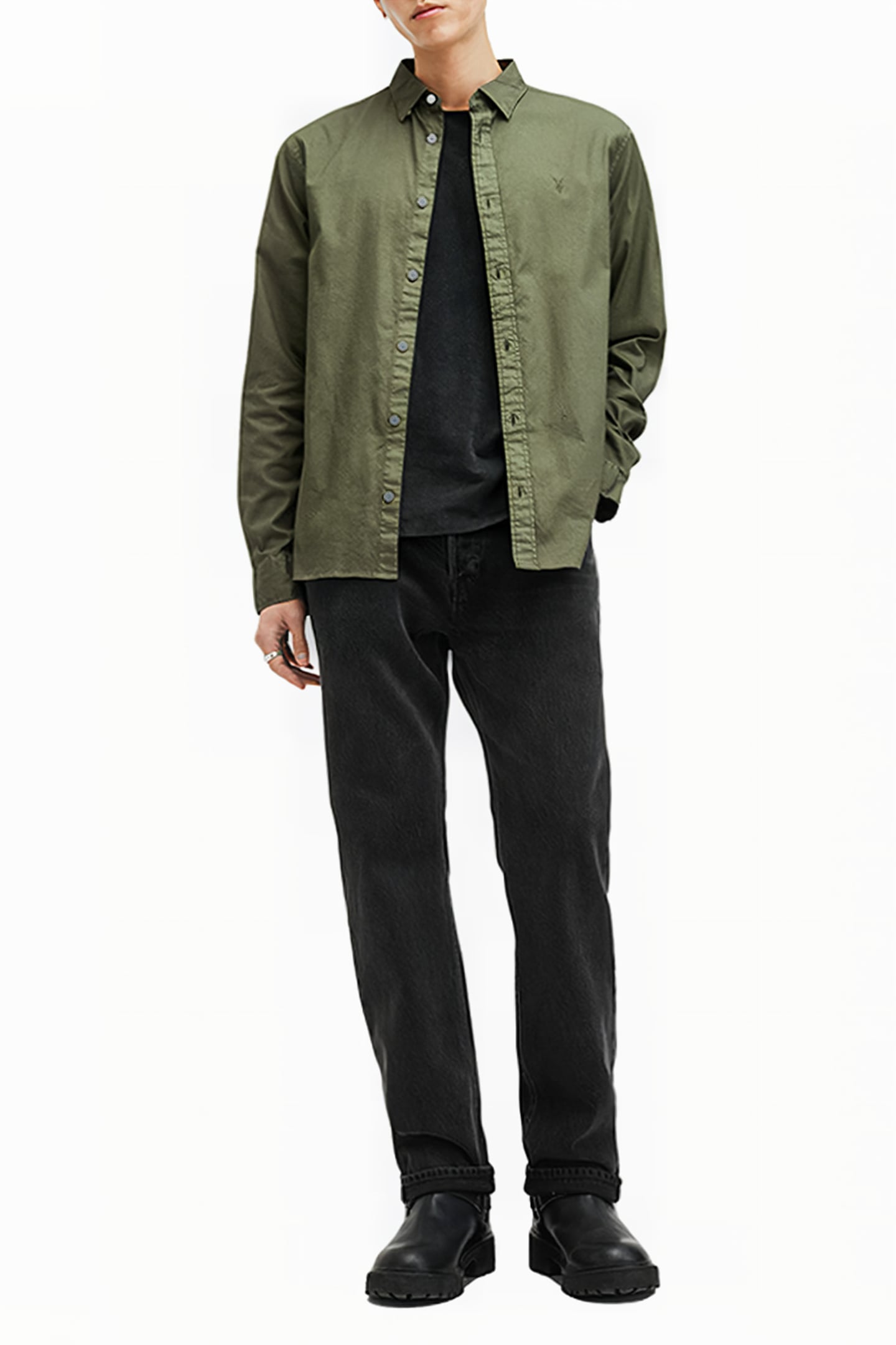 HAWTHORNE LS SHIRT FLEUR GREEN 3