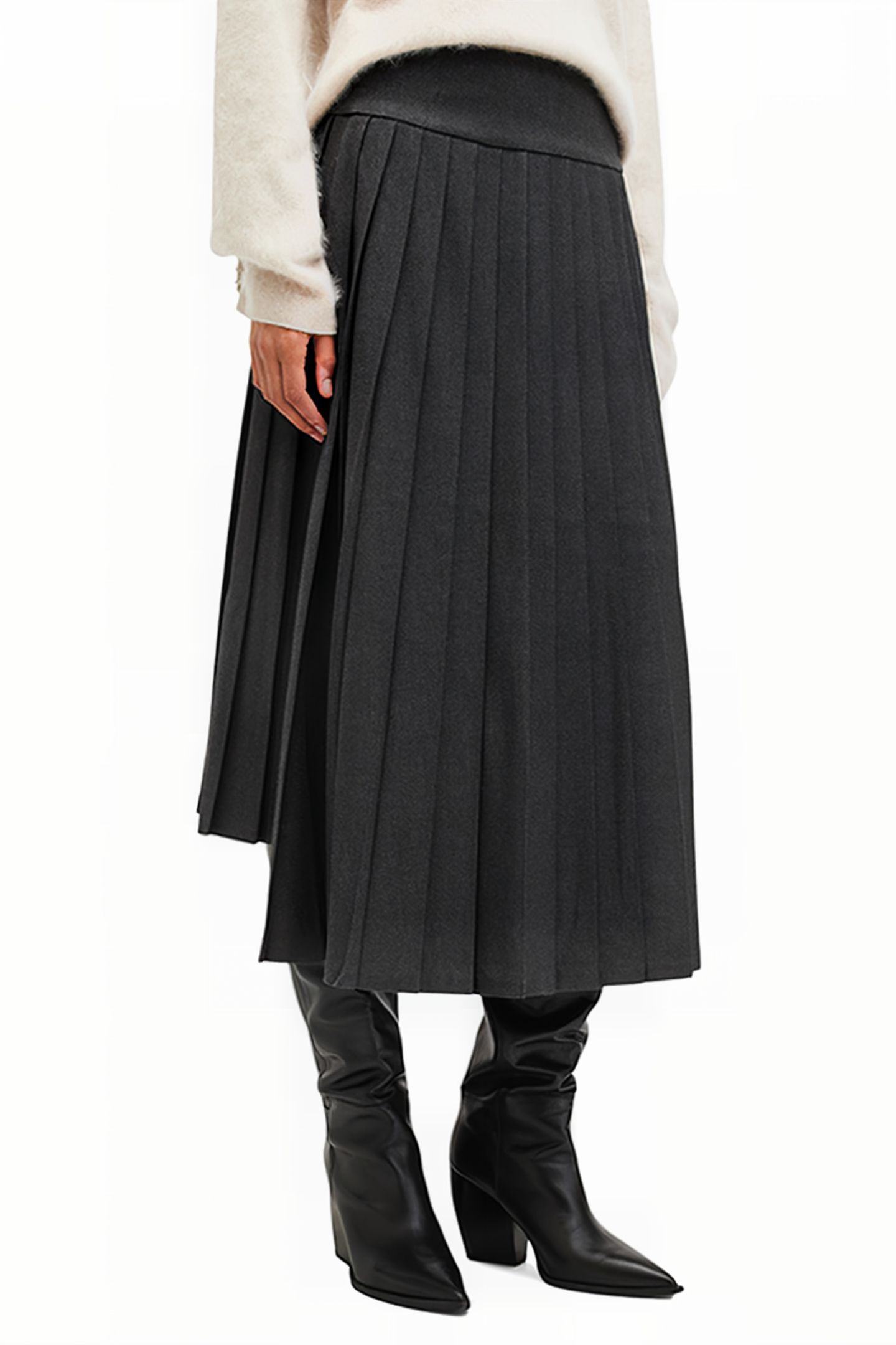 KAYA SKIRT CHARCOAL GREY 1