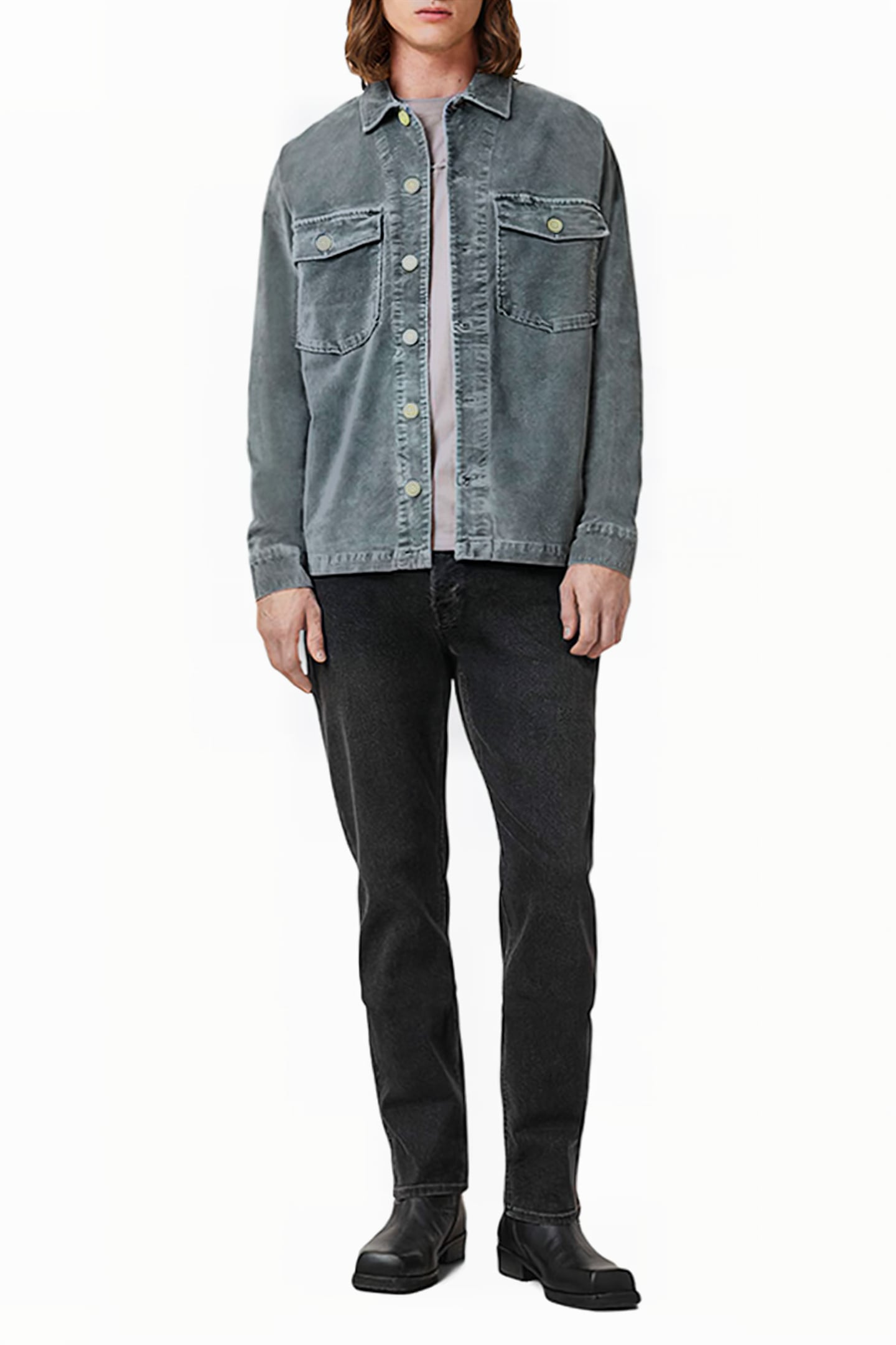 HARRIER LS SHIRT DULL BLUE 3