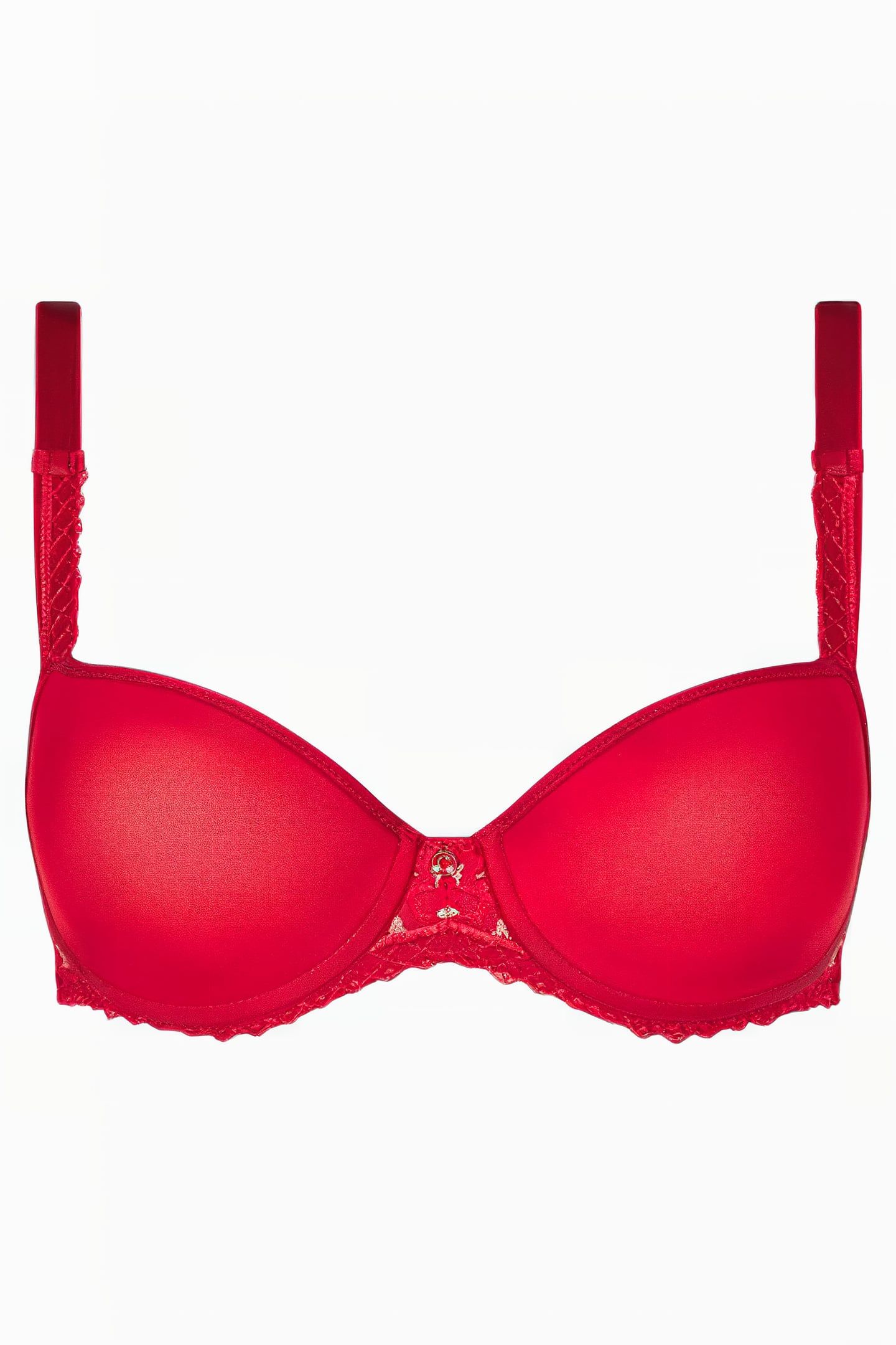 CO BRA TSHIRT HALF CUP MEMORY SCARLET/PEACH 1