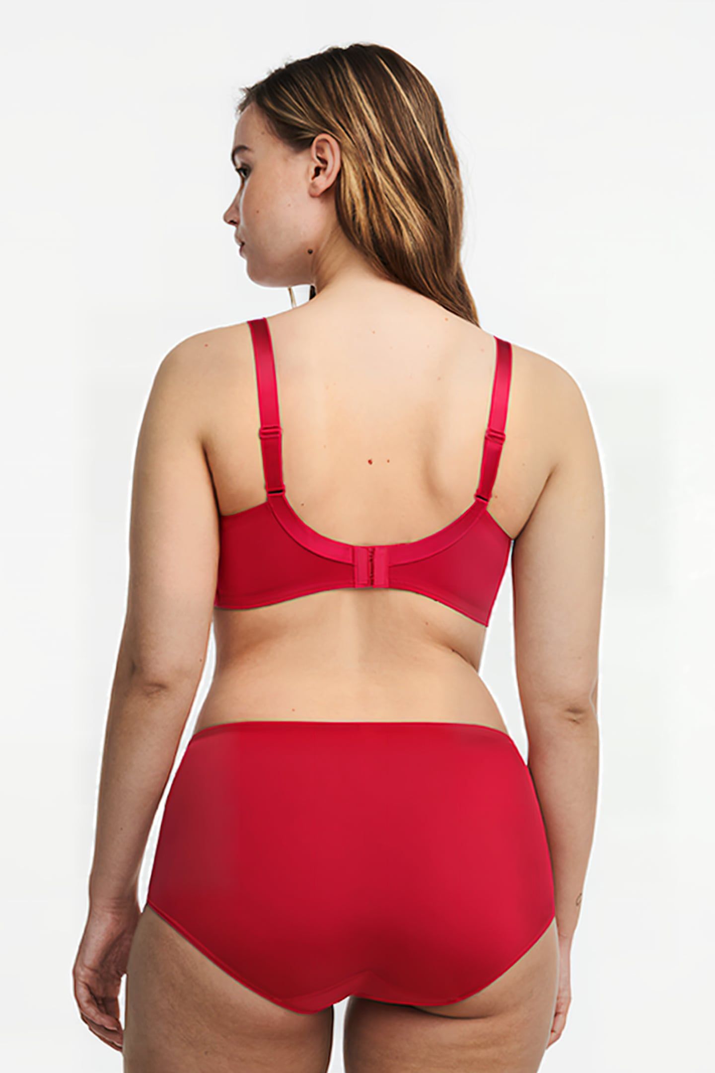 CO BRA TSHIRT HALF CUP MEMORY SCARLET/PEACH 2