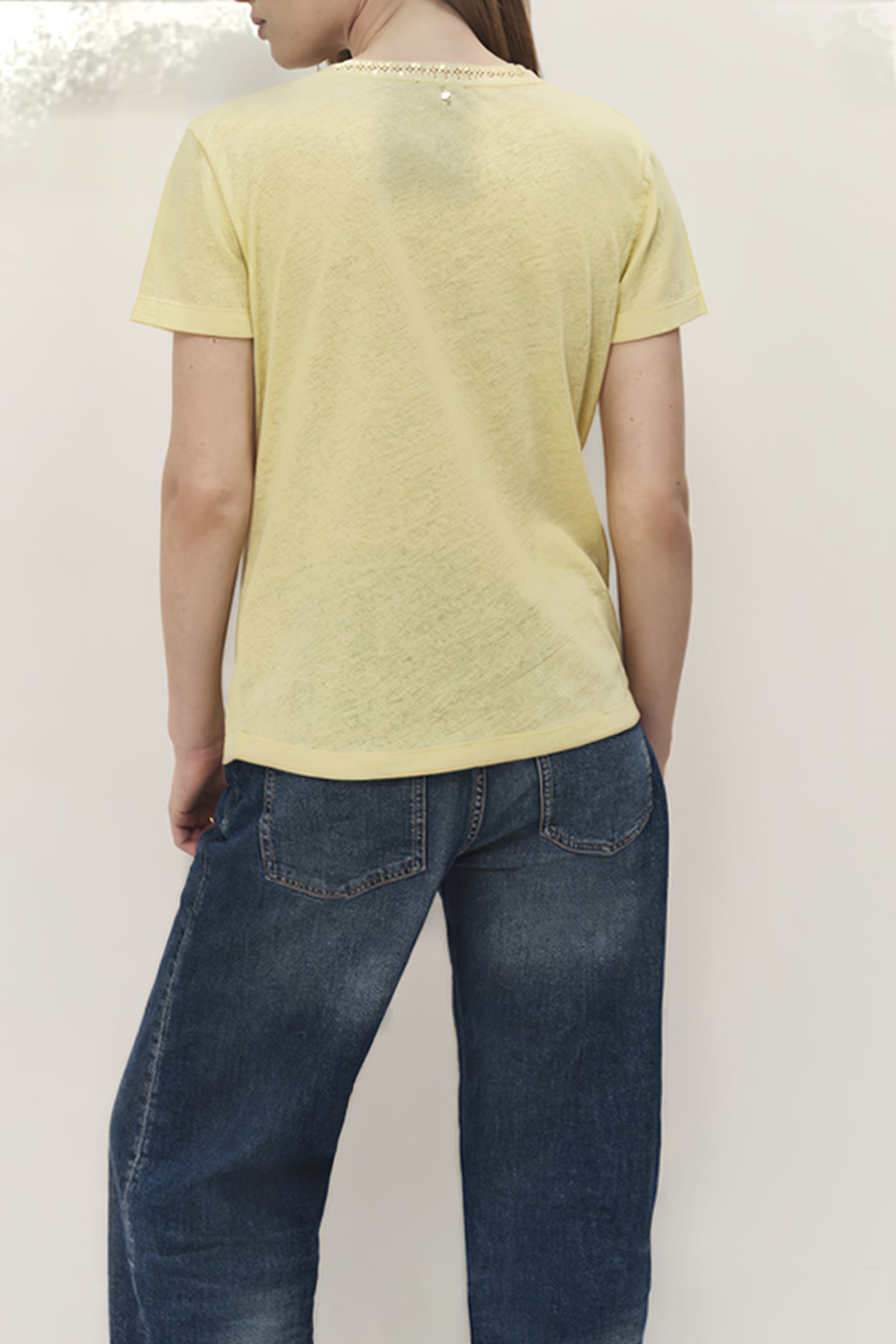 MANIA - MIMOSA COTTON LINEN T-SHIRT 2
