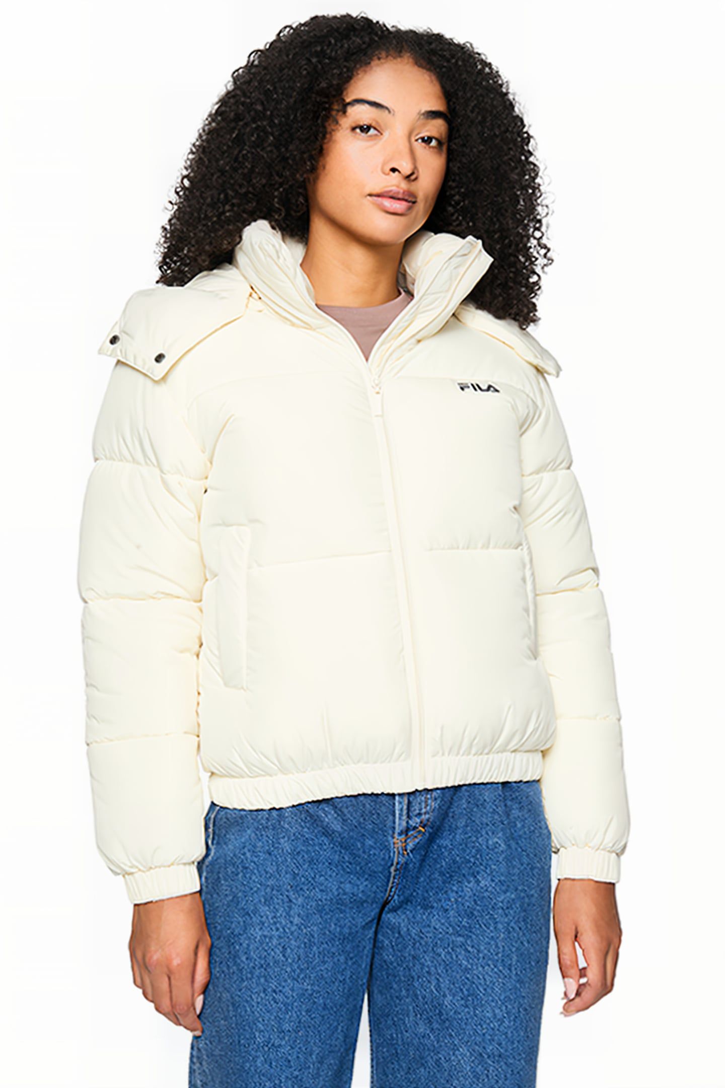 BUCHEN CROPPED PUFFER JACKET ANTIQUE WHITE 1