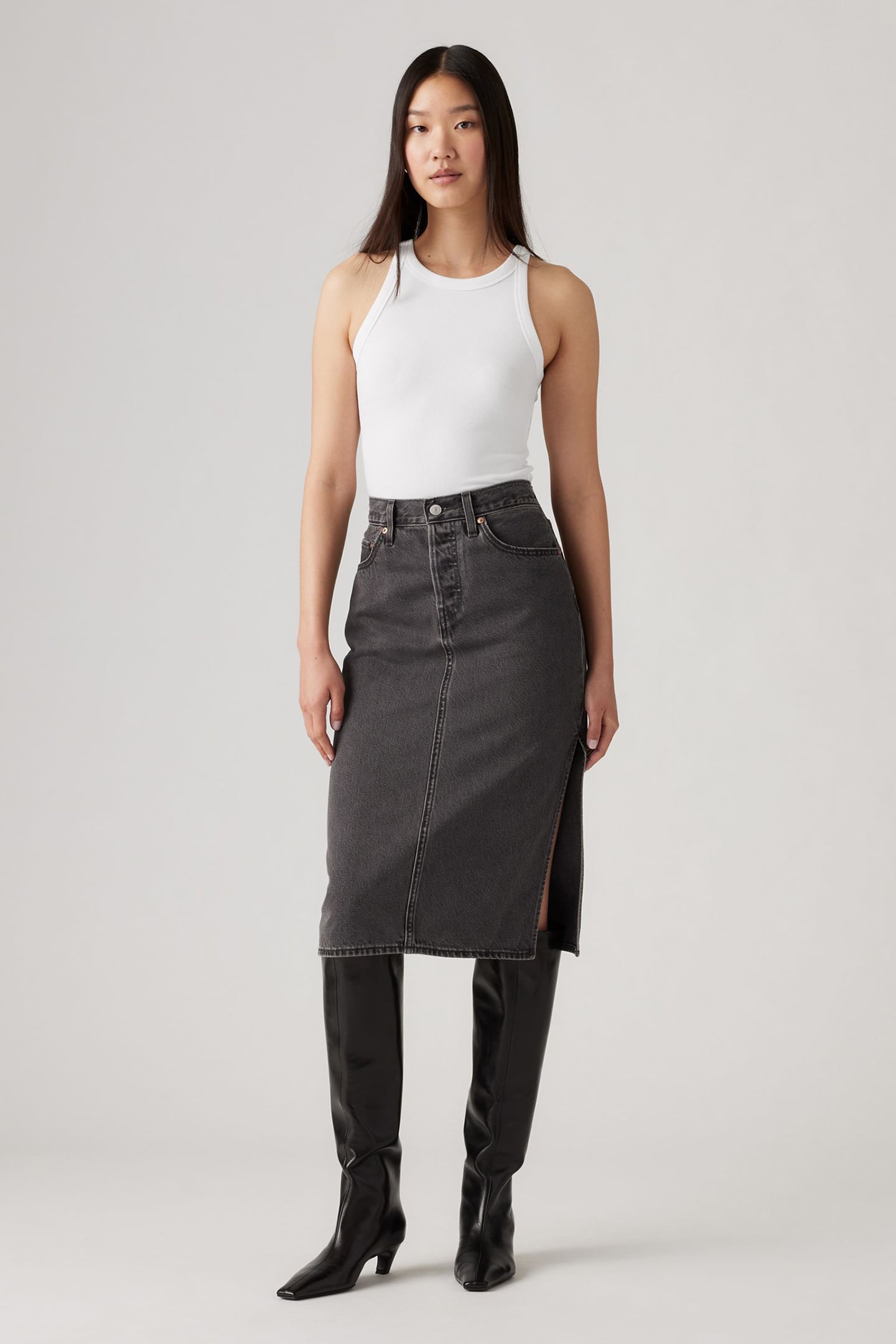 SIDE SLIT SKIRT 1