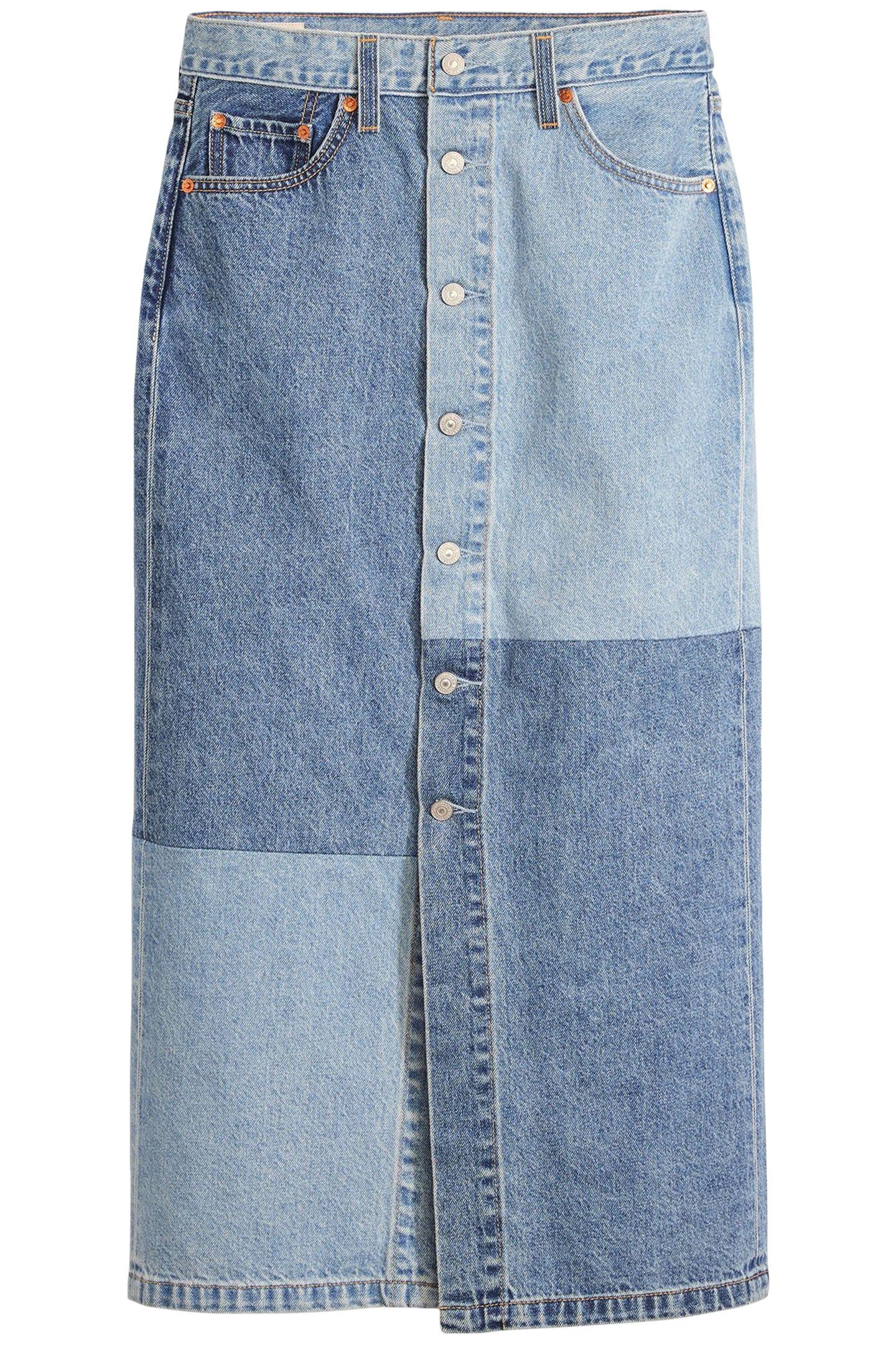 BUTTON MIDI SKIRT 4