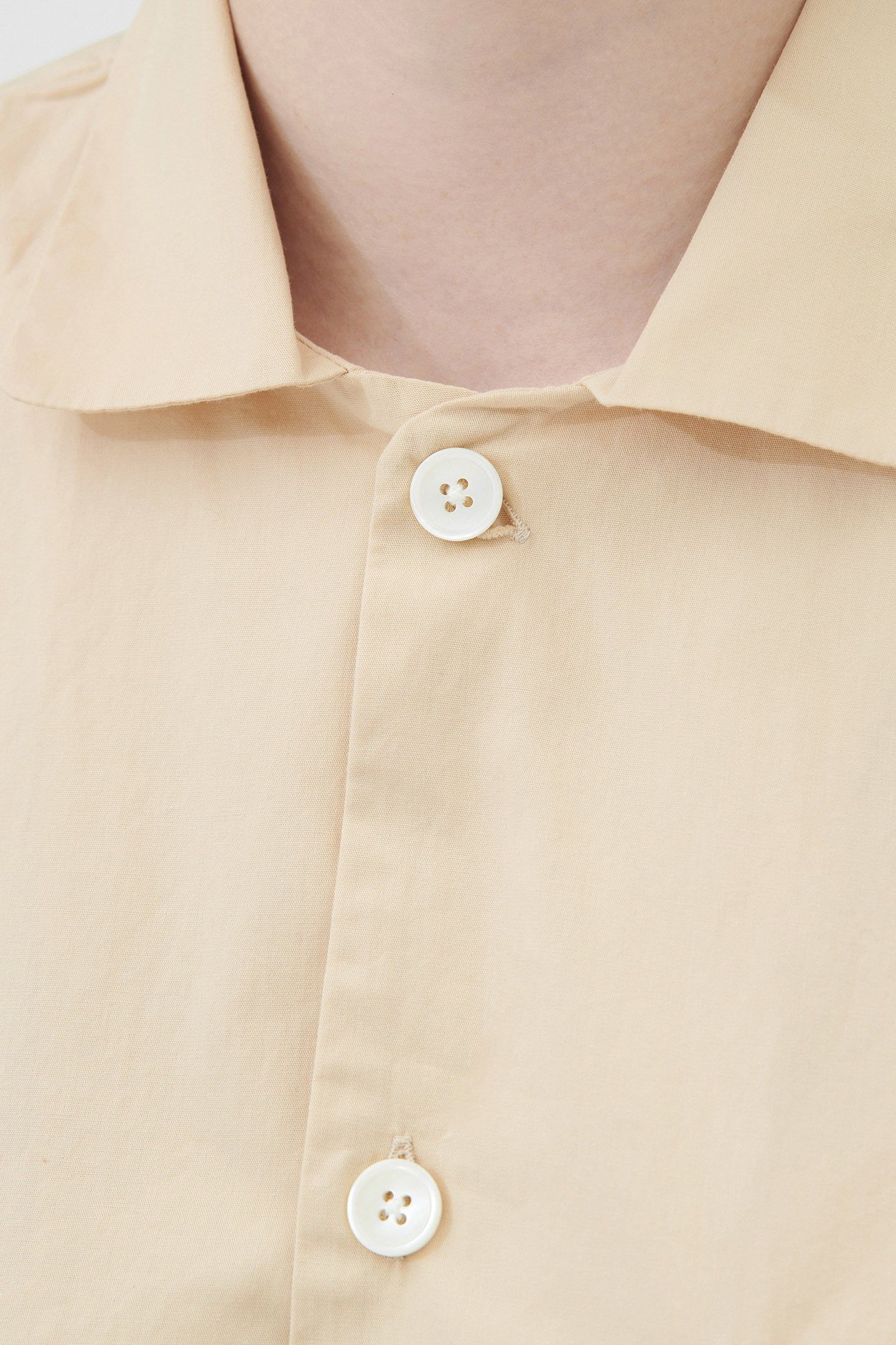 UNISEX POPLIN, PYJAMAS SHIRT KHAKI 2