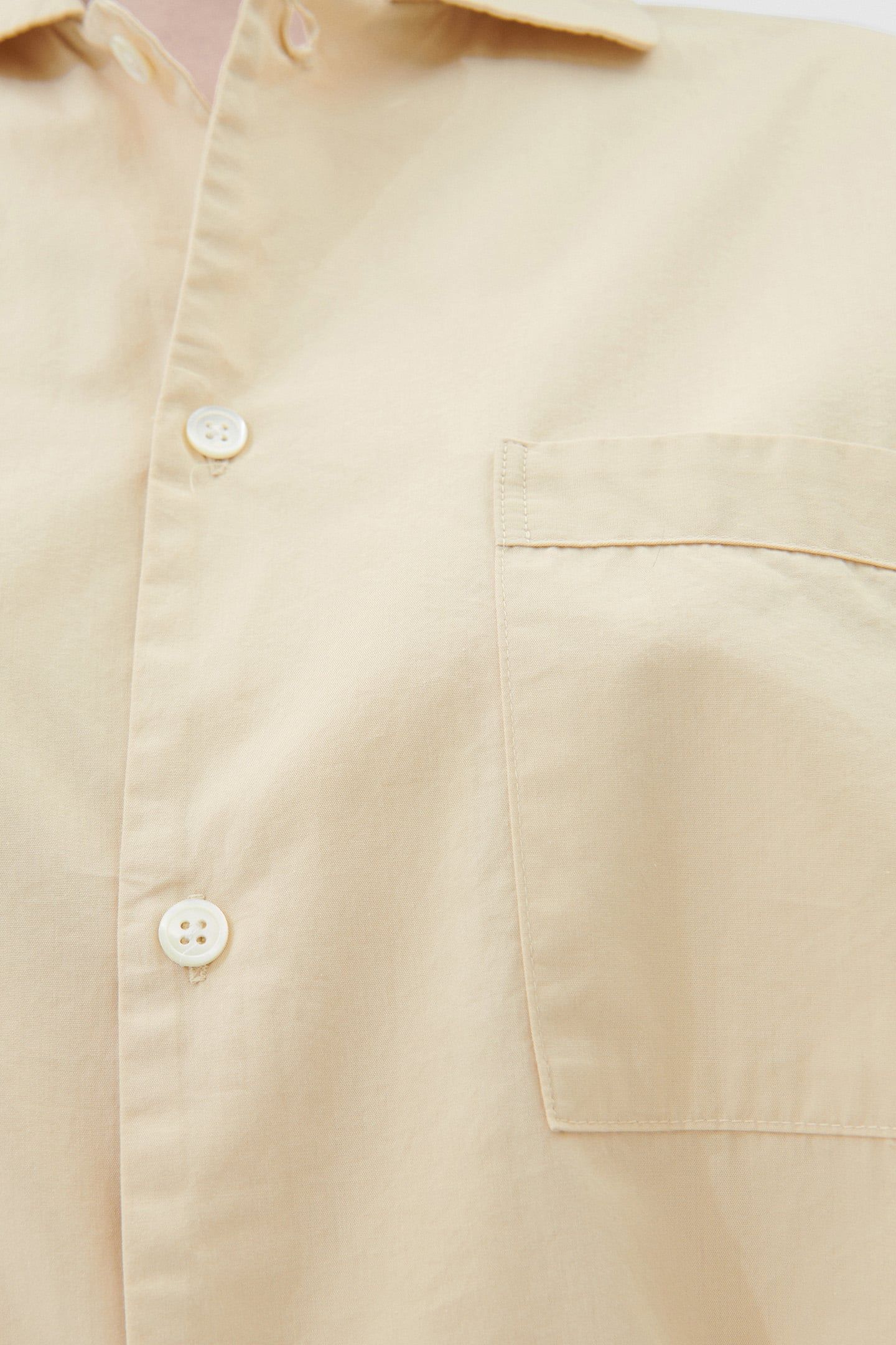 UNISEX POPLIN, PYJAMAS SHIRT KHAKI 3