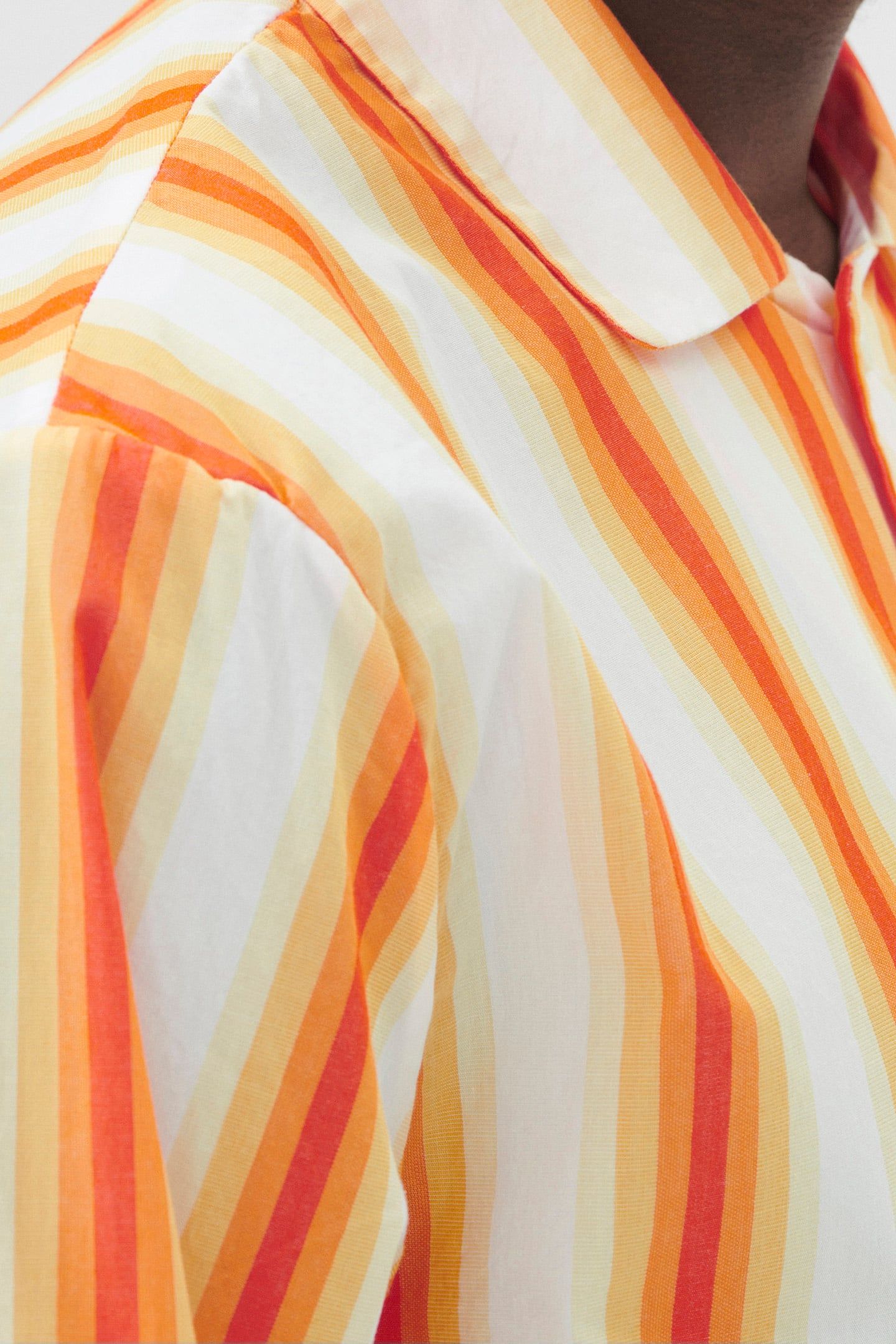 UNISEX POPLIN, PYJAMAS SHIRT ORANGE MARQUEE 3
