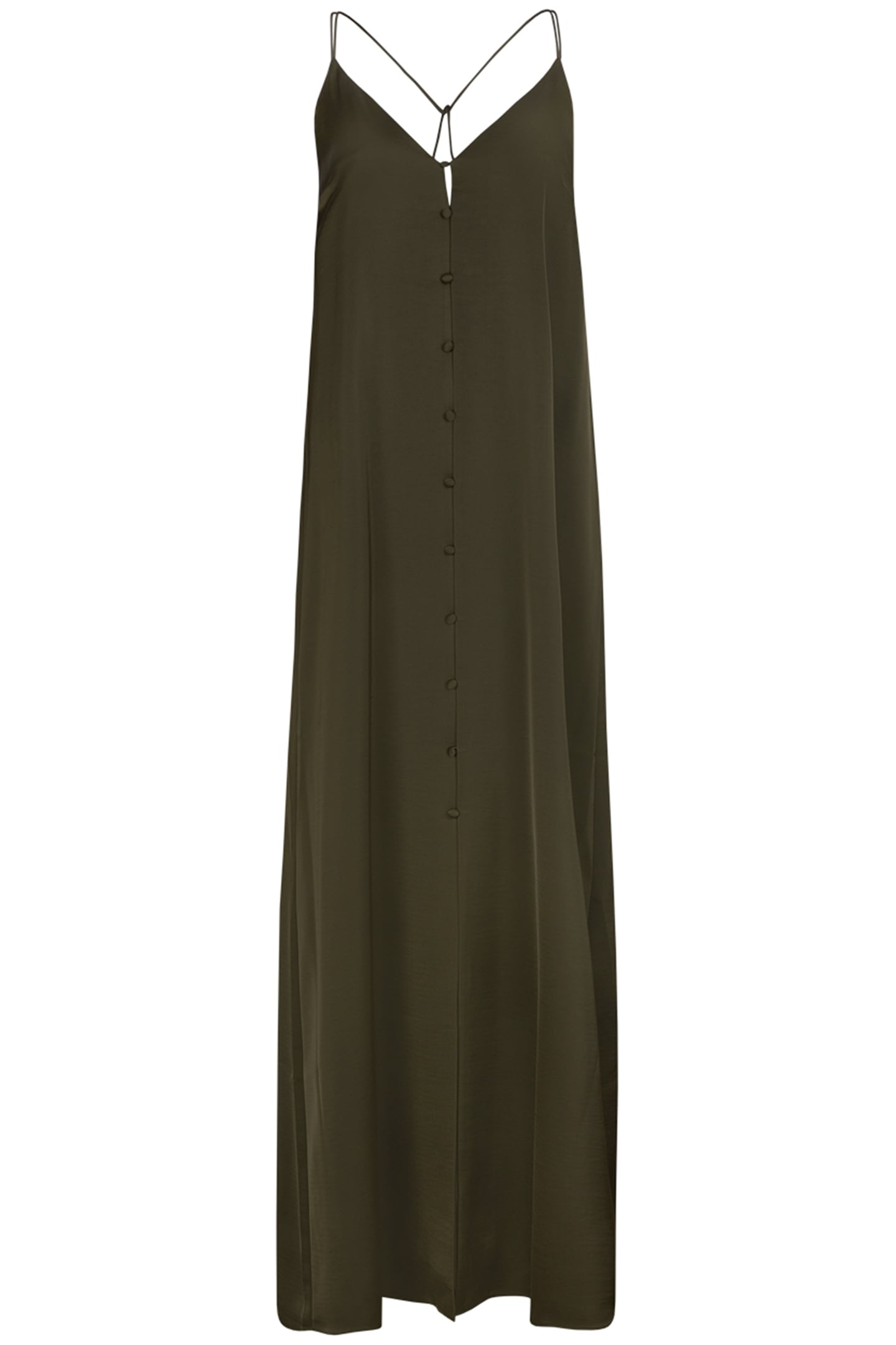 LOAN SATIN DRESS JUNGLE LEAF 3