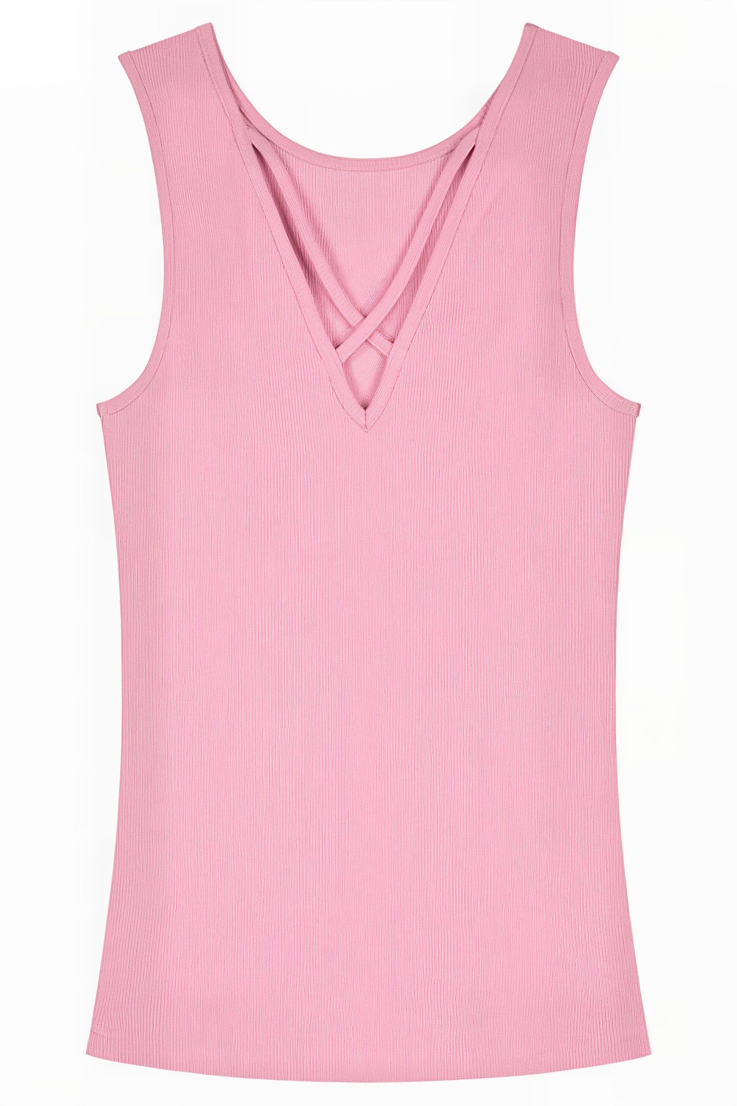 BELLA BACK RIB TOP MARSHMALLOW PINK 2