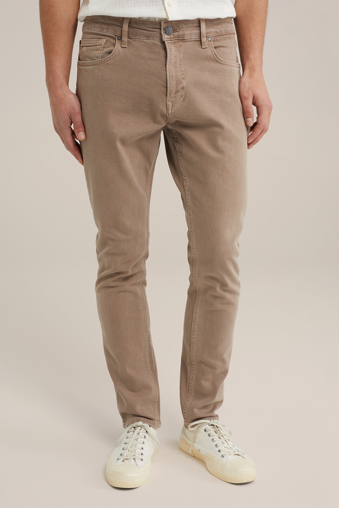 5-POCKET MID WAIST ELEPHANT GREY 1