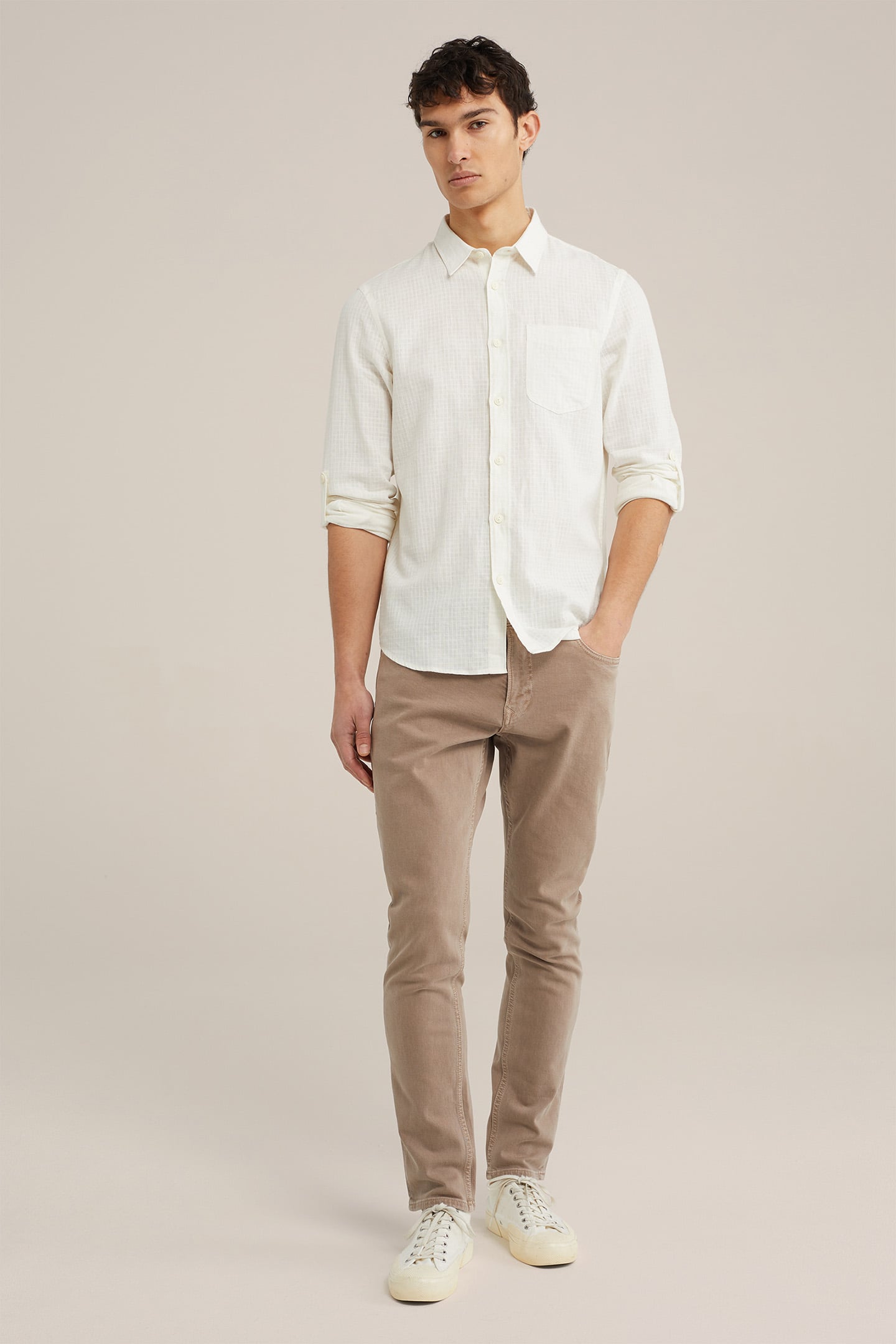5-POCKET MID WAIST ELEPHANT GREY 3