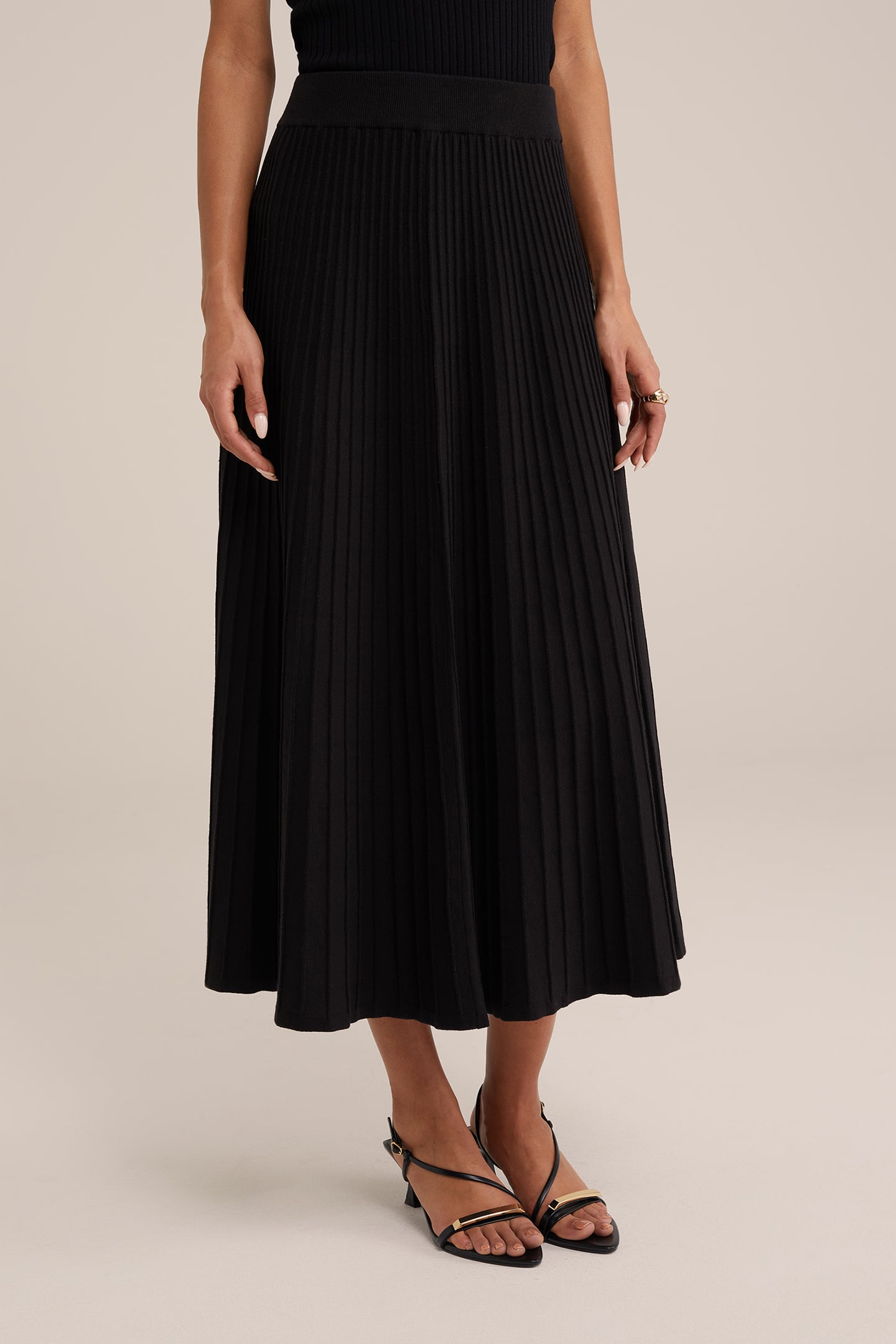 SKIRT MAXI LENGTH BLACK 1