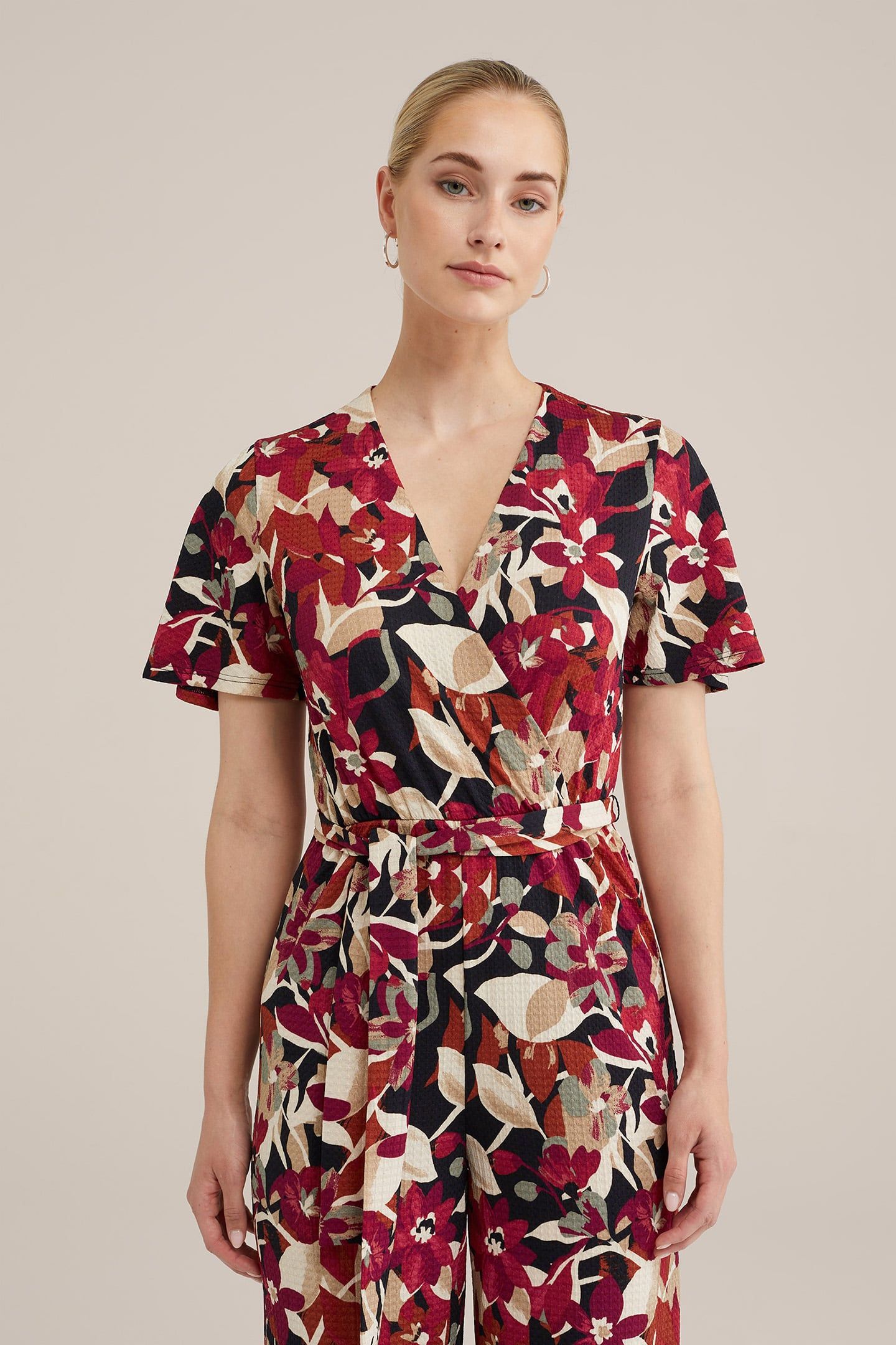 JUMPSUIT BURGUNDY RED 5