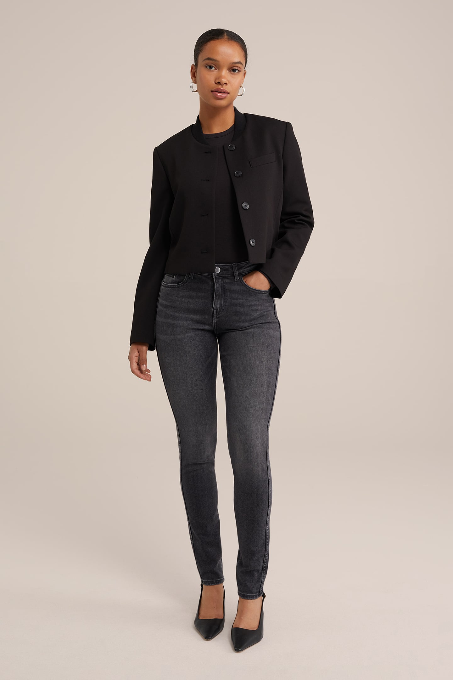 5-POCKET MID WAIST BLACK 3