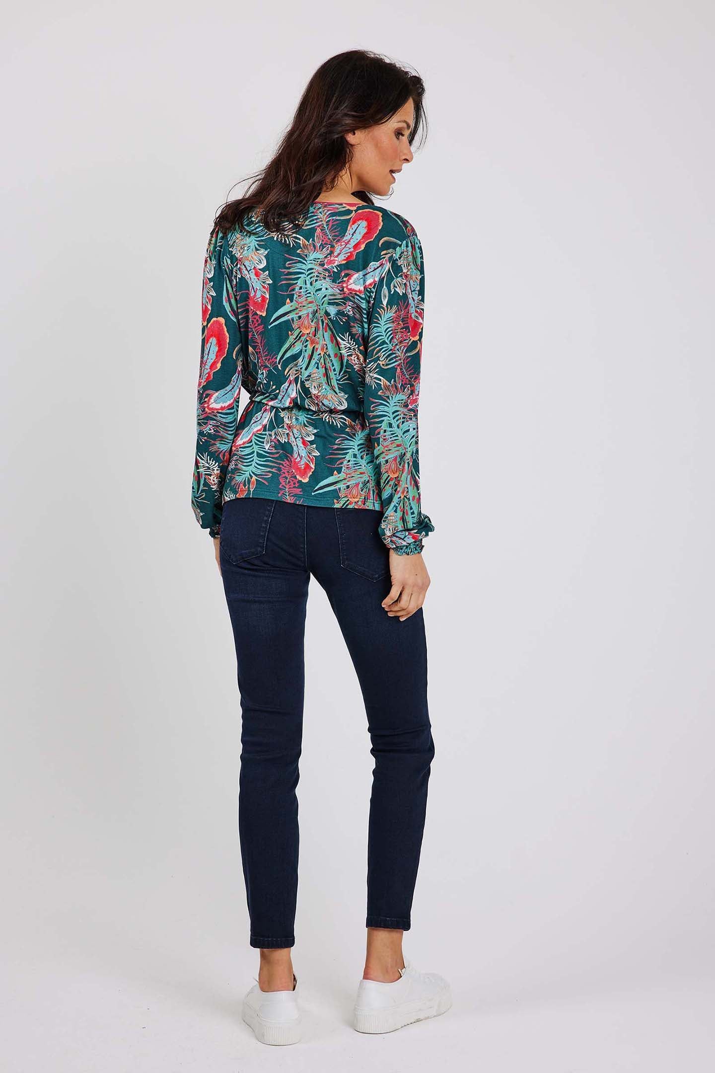 WIKKELTOP PEACH MEDITERRANEA GREEN WITH HONOLULU PRINT 3