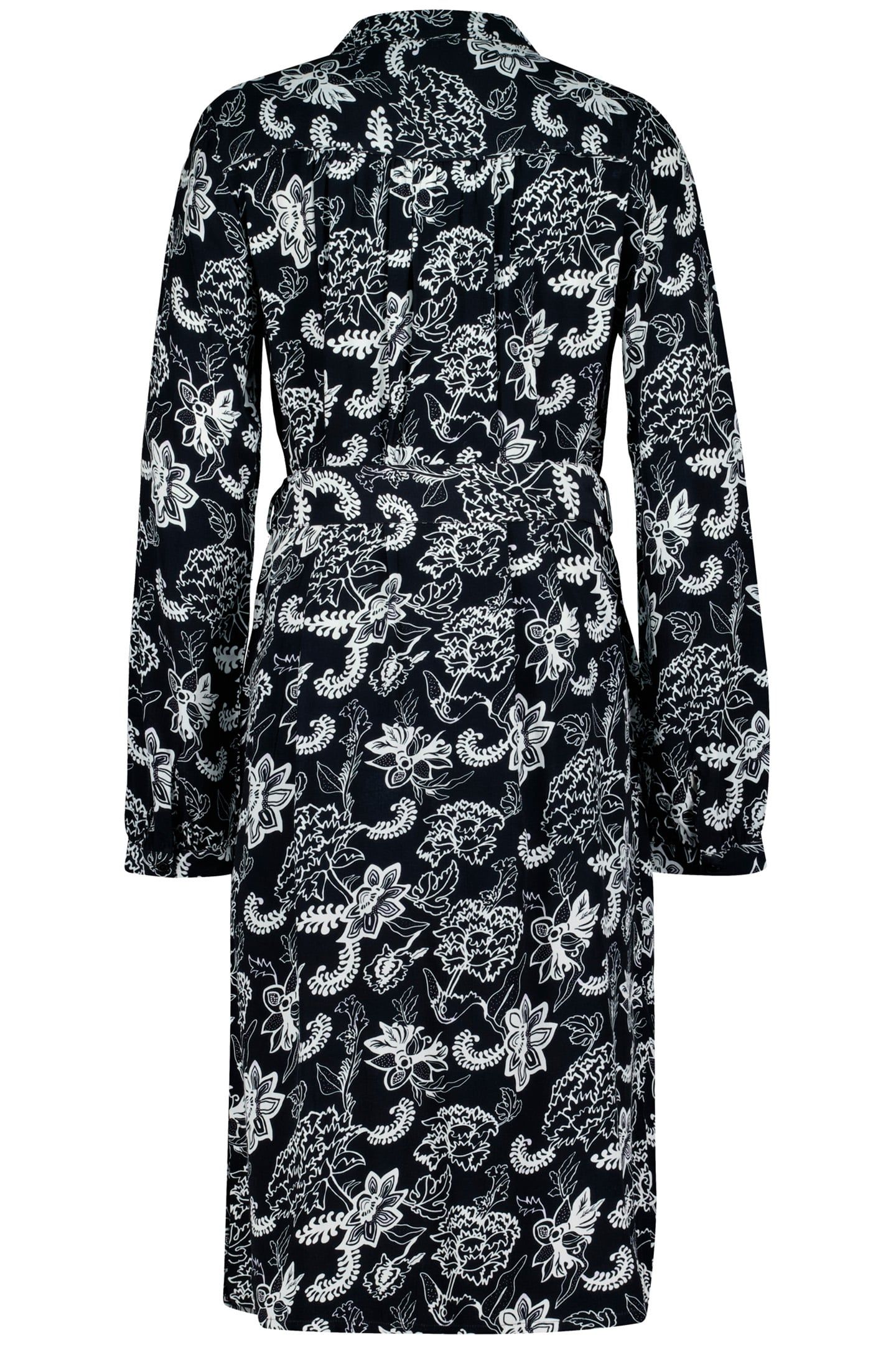 LONGER TUNIC PRECIOUS, 3/4 SLEEVE DARKBLUE WITH WHITE SENNA  4