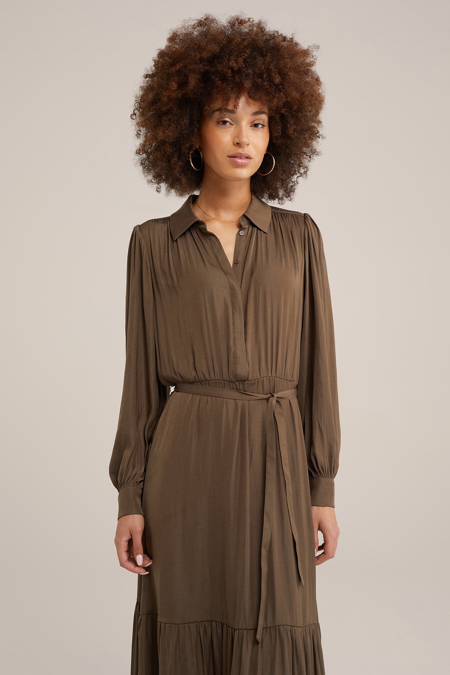DRESS MAXI LENGTH ARMY GREEN 4