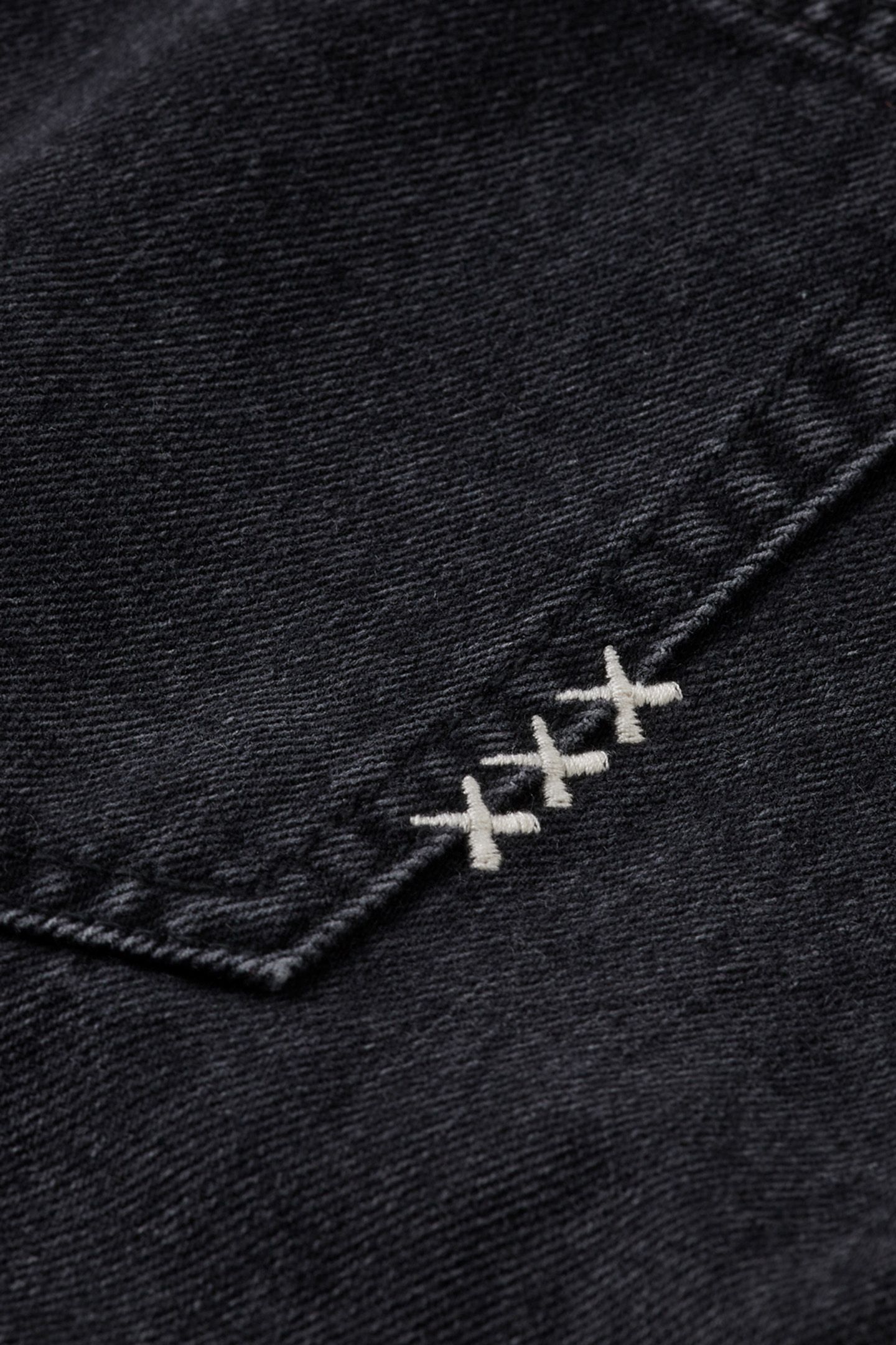 WASHED BLACK DENIM MINI SKIRT WITH CARGO POCKETS CITY BUZZ 8