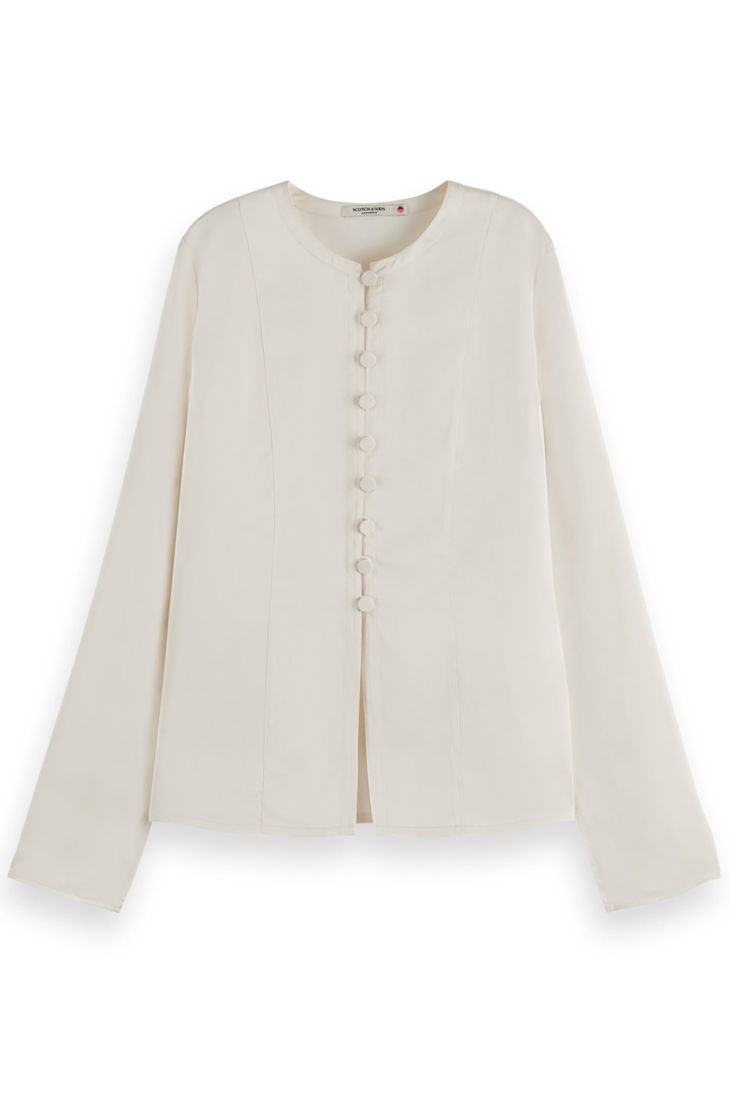 BUTTON DOWN CREPE SHIRT SOFT ICE 4