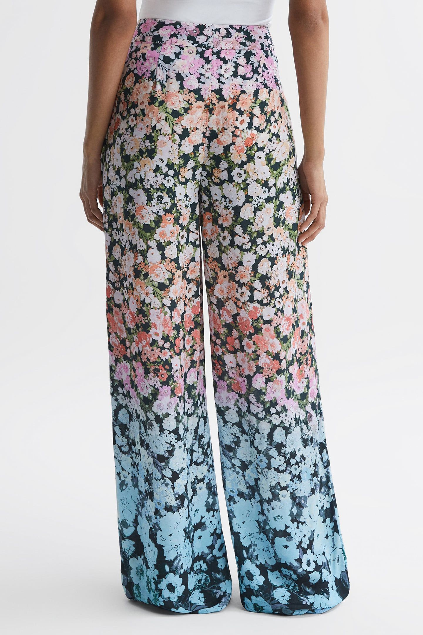 SERENA FLORAL PRINT WIDE-LEG PANTS 2